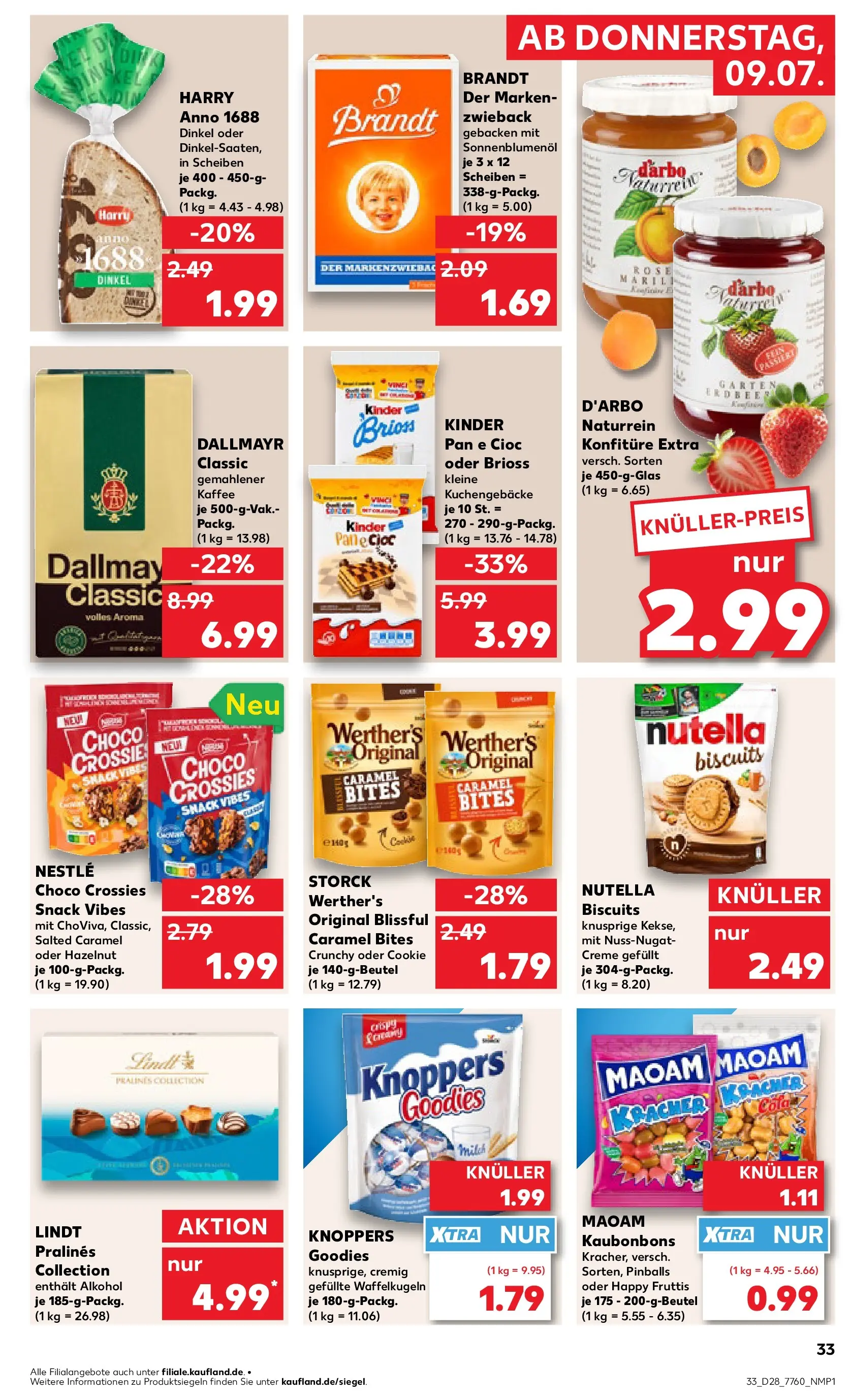 Prospekt Kaufland ab 06.07.2026 » Angebote Online zum Blättern | Seite: 42 | Produkte: Kaffee, Pane, Creme, Nutella