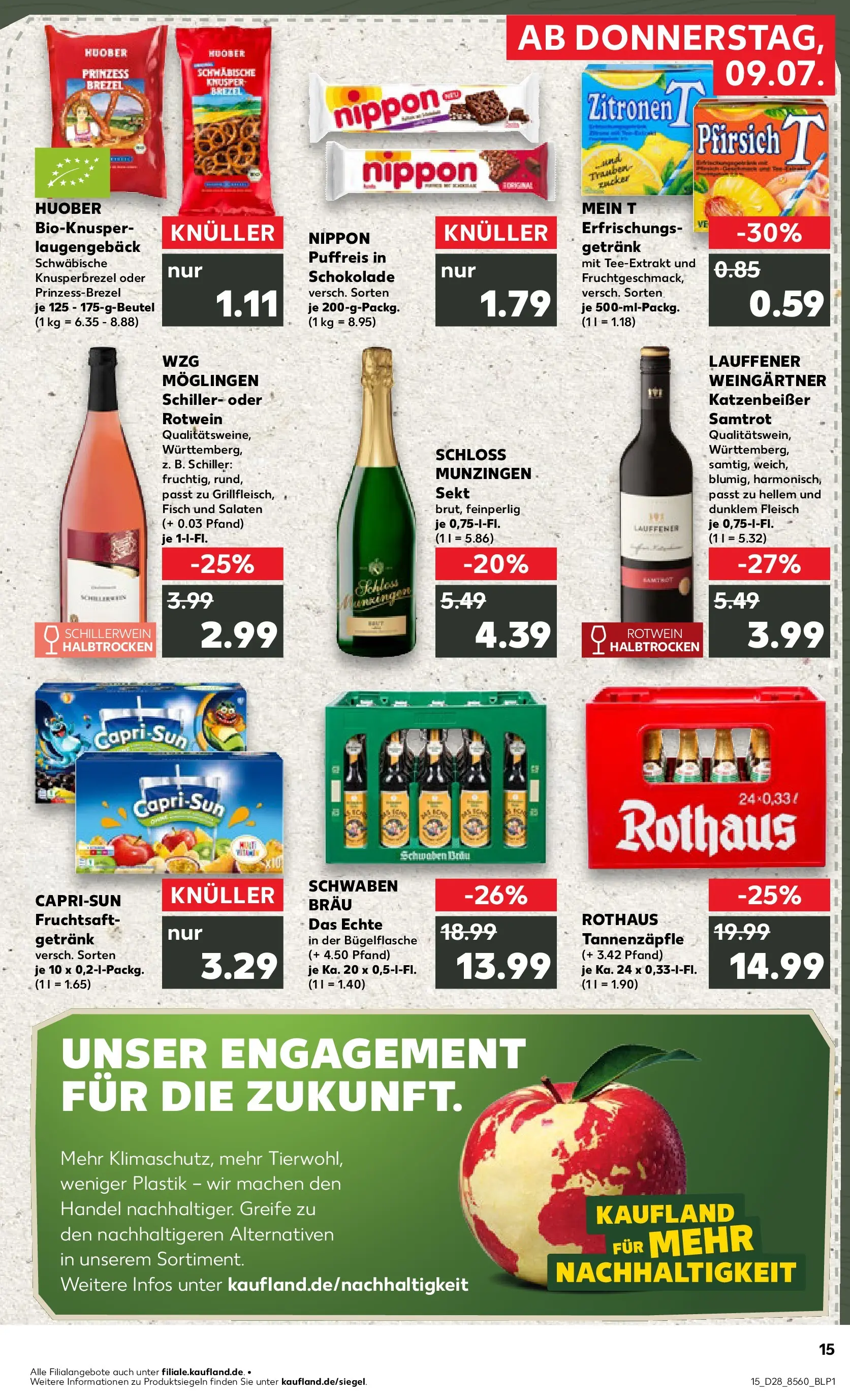 Prospekt Kaufland ab 06.07.2026 » Angebote Online zum Blättern | Seite: 20 | Produkte: Trauben, Schokolade, Sekt, Pfirsich