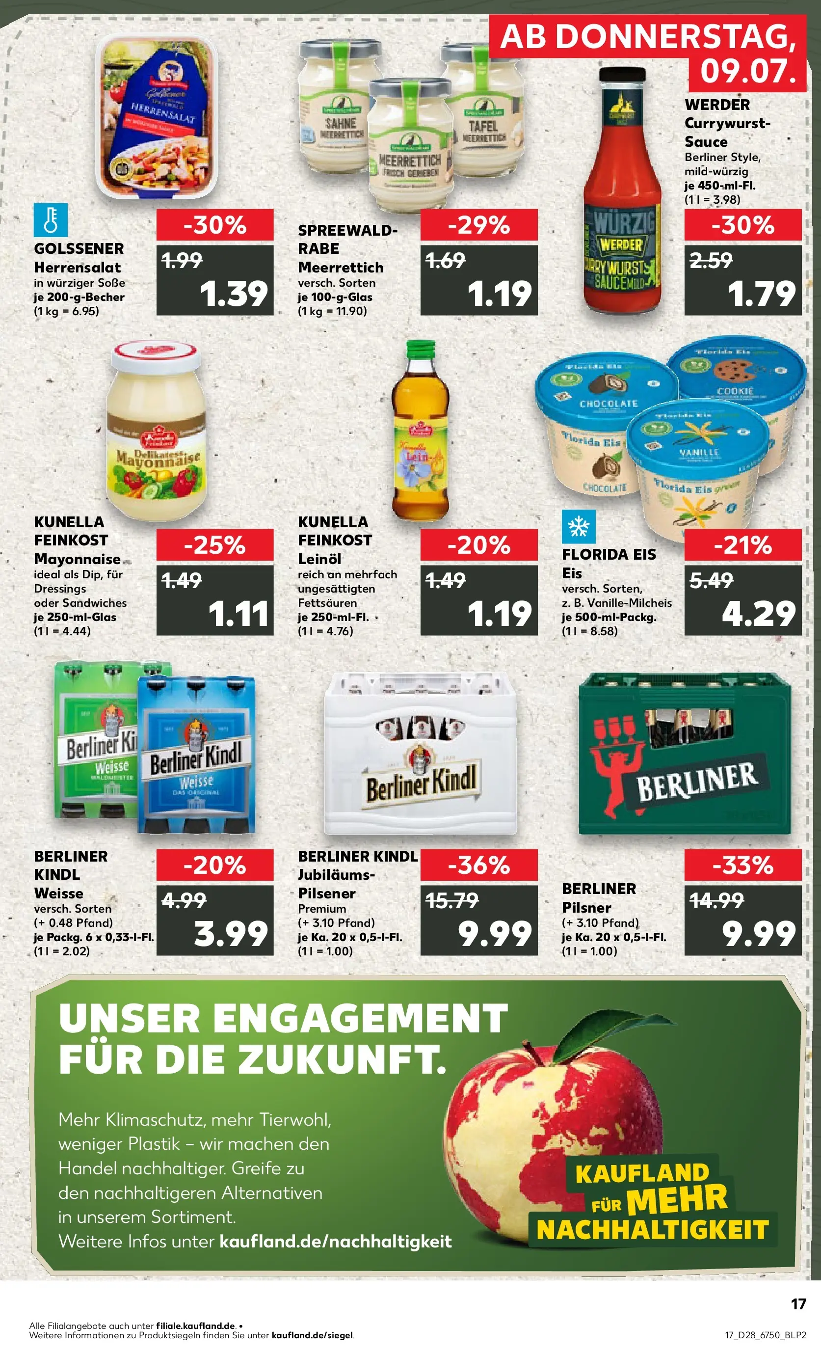 Prospekt Kaufland ab 06.07.2026 ยป Angebote und Werbung Online | Seite: 26 | Produkte: Berliner, Mayonnaise, Soรe, Eis Prospekt Kaufland ab 06.07.2026 ยป Angebote Online zum Blรคttern | Seite: 26 | Produkte: Berliner, Mayonnaise, Soรe, Eis