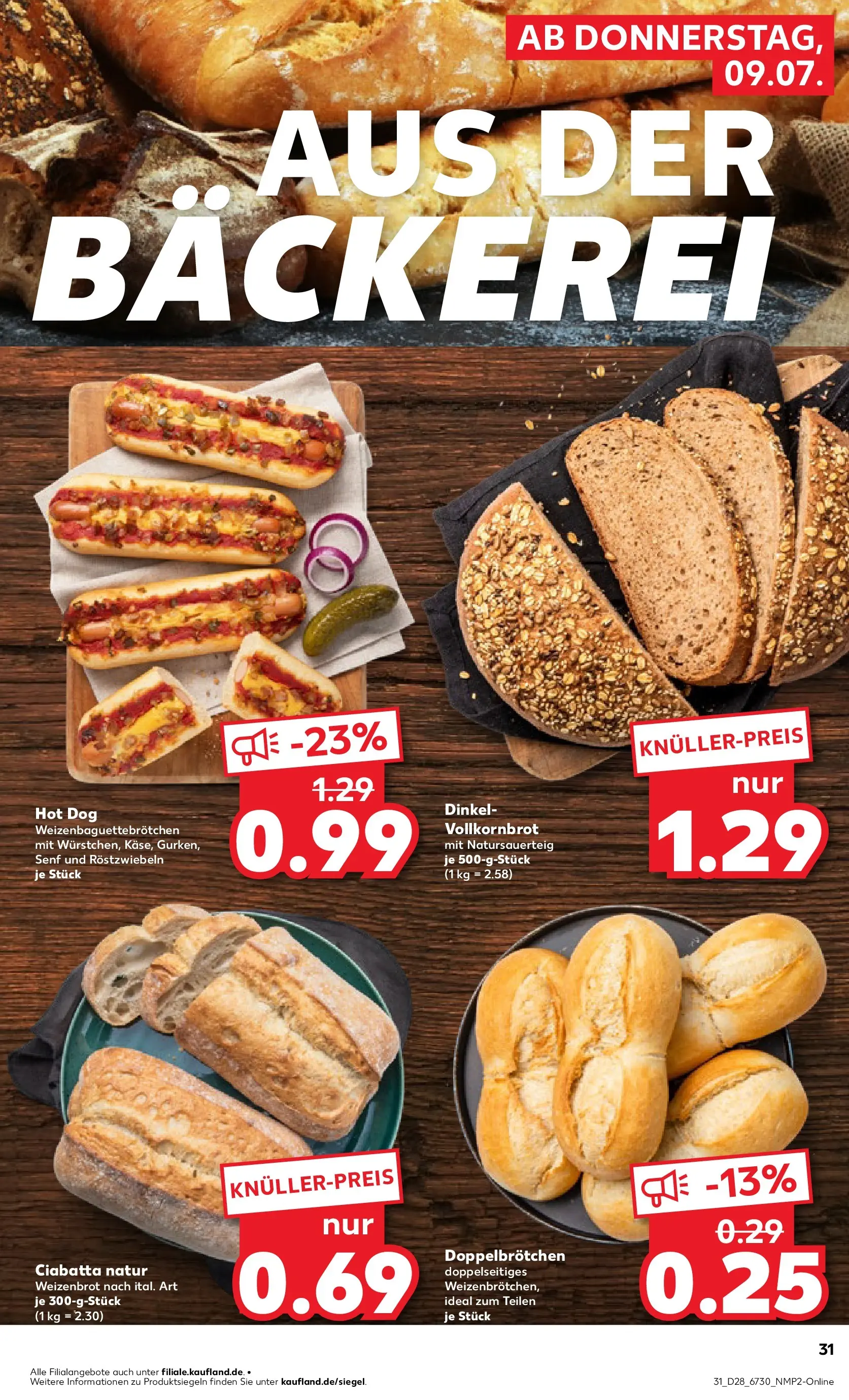 Prospekt Kaufland ab 06.07.2026 ยป Angebote und Werbung Online | Seite: 40 | Produkte: Bรคckerei, Vollkornbrot Prospekt Kaufland ab 06.07.2026 ยป Angebote Online zum Blรคttern | Seite: 40 | Produkte: Bรคckerei, Vollkornbrot