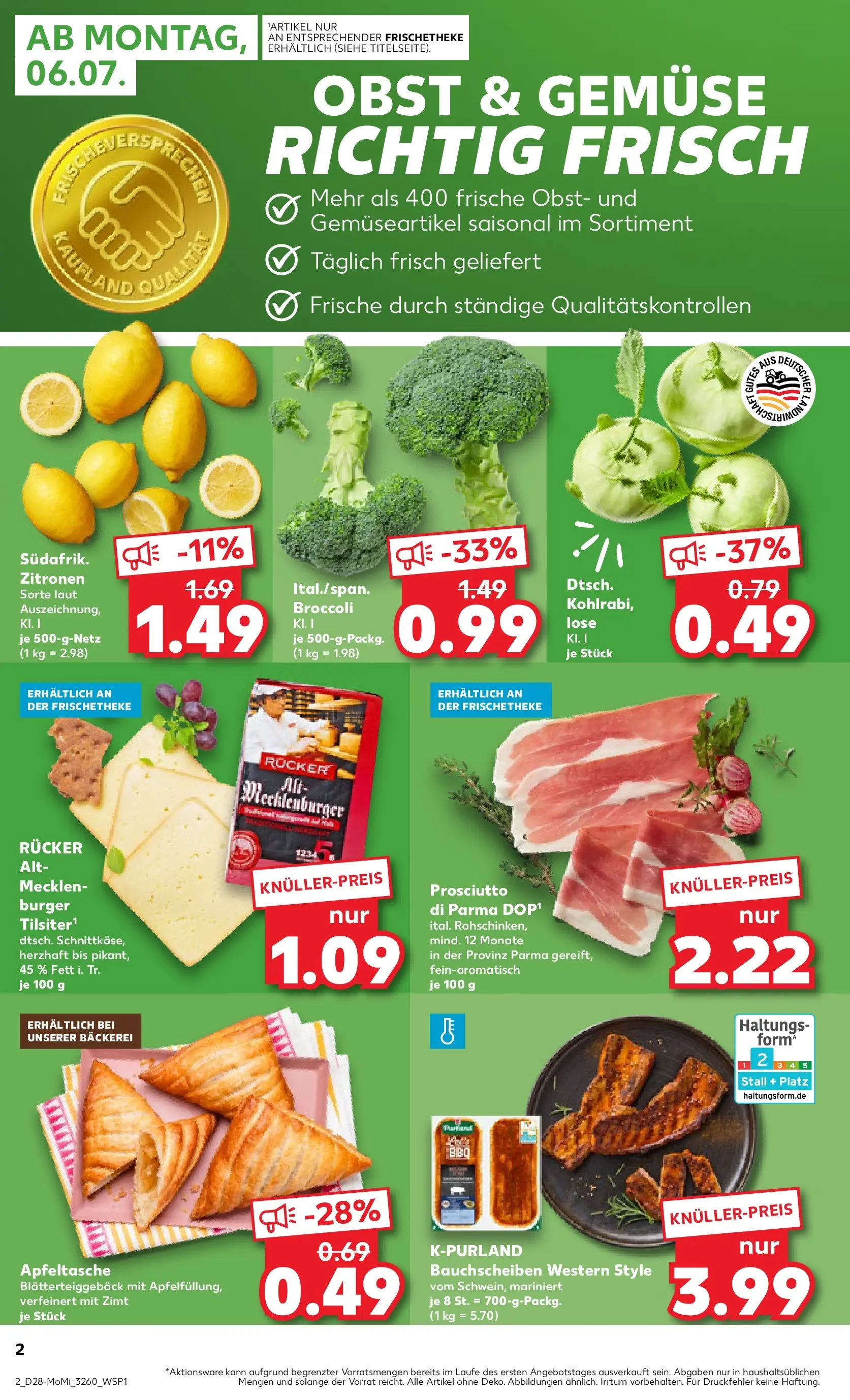 Prospekt Kaufland ab 05.07.2026 ยป Angebote und Werbung Online | Seite: 2 | Produkte: Burger, Gemรผse, Obst, Zitronen Prospekt Kaufland ab 05.07.2026 ยป Angebote Online zum Blรคttern | Seite: 2 | Produkte: Burger, Gemรผse, Obst, Zitronen