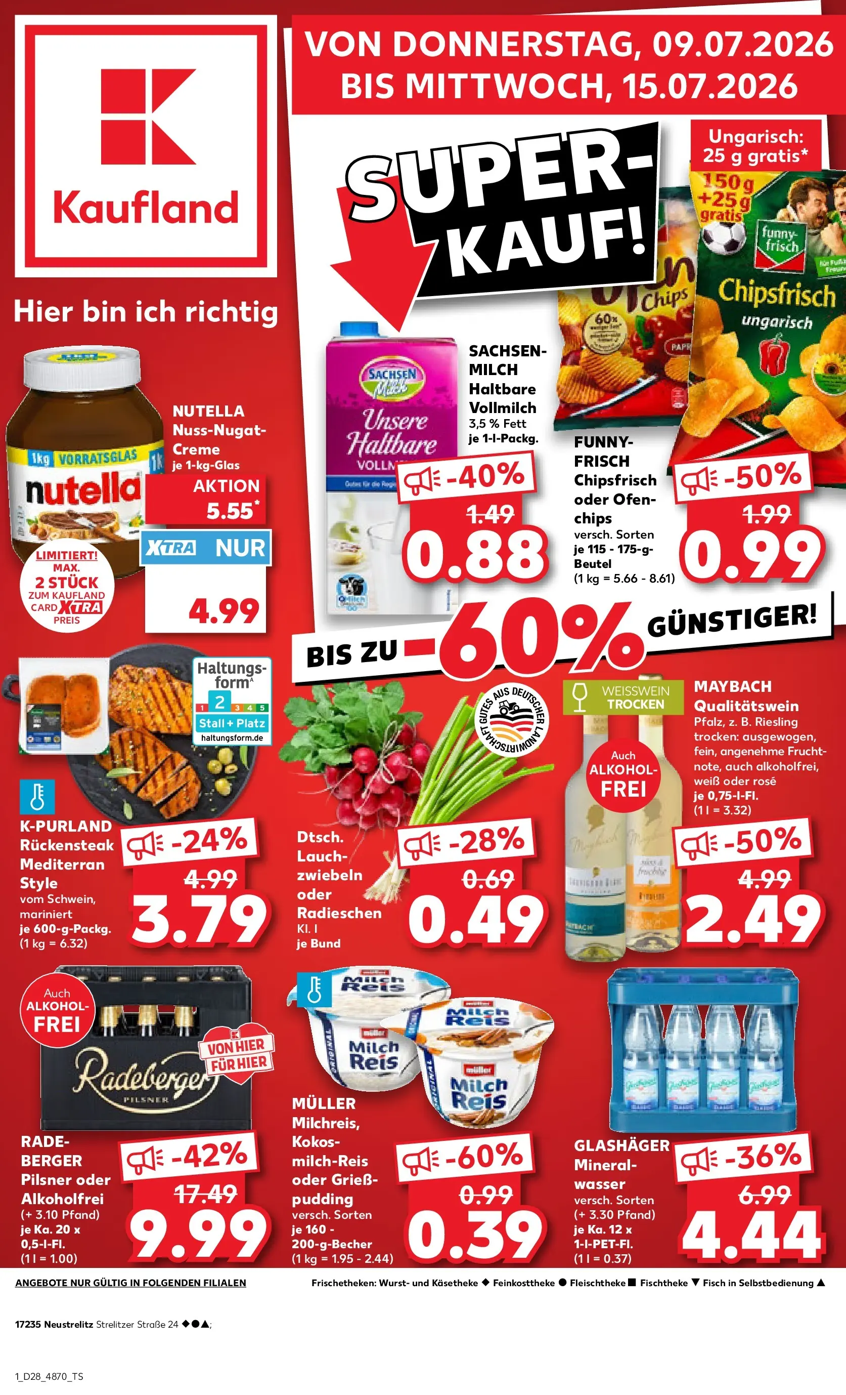 Prospekt Kaufland ab 06.07.2026 ยป Angebote und Werbung Online | Seite: 10 | Produkte: Weiรwein, Creme, Zwiebeln, Chips Prospekt Kaufland ab 06.07.2026 ยป Angebote Online zum Blรคttern | Seite: 10 | Produkte: Weiรwein, Creme, Zwiebeln, Chips