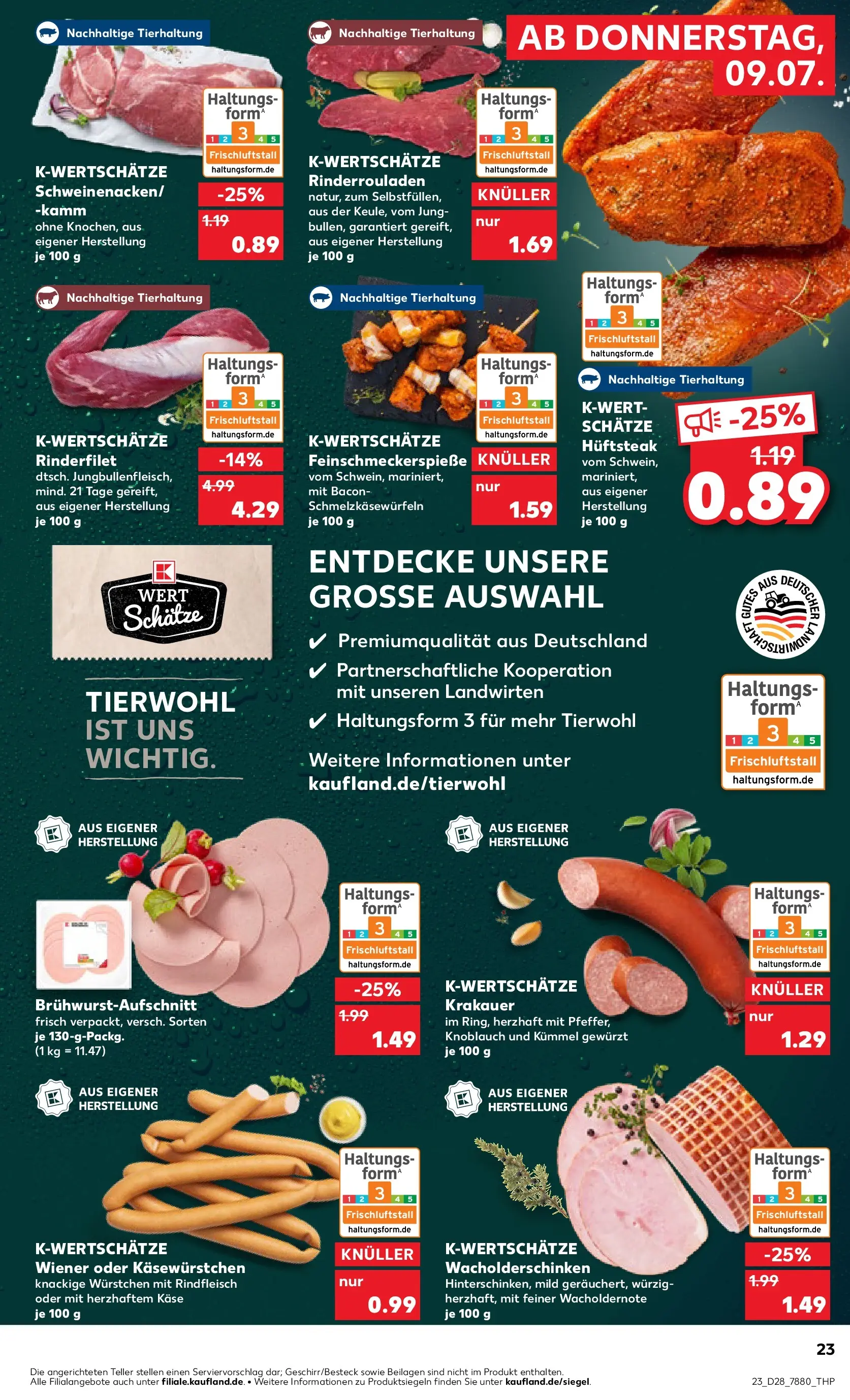 Prospekt Kaufland ab 06.07.2026 » Angebote Online zum Blättern | Seite: 32 | Produkte: Käse, Rinderfilet, Knoblauch, Rindfleisch