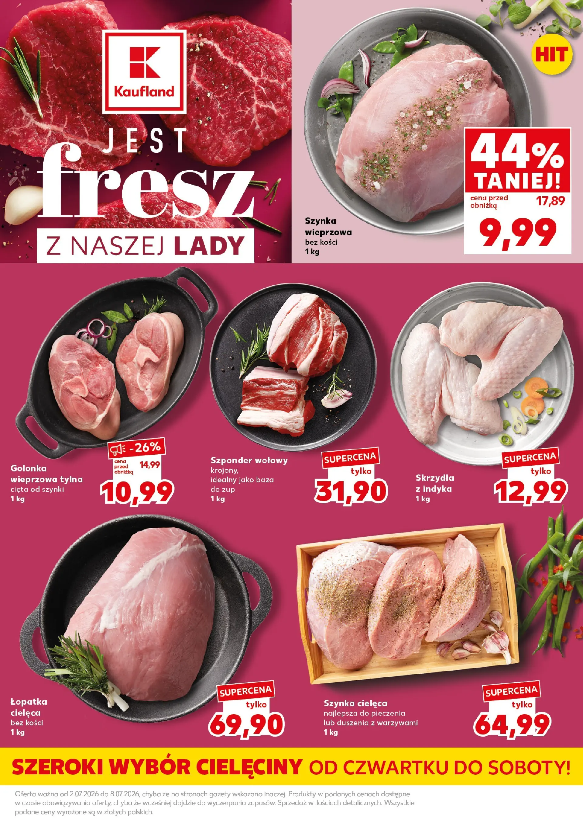 Kaufland gazetka - Super Sobota od 04.07.2026 - od jutra PDF | Strona: 13 | Produkty: Golonka wieprzowa, Szynka