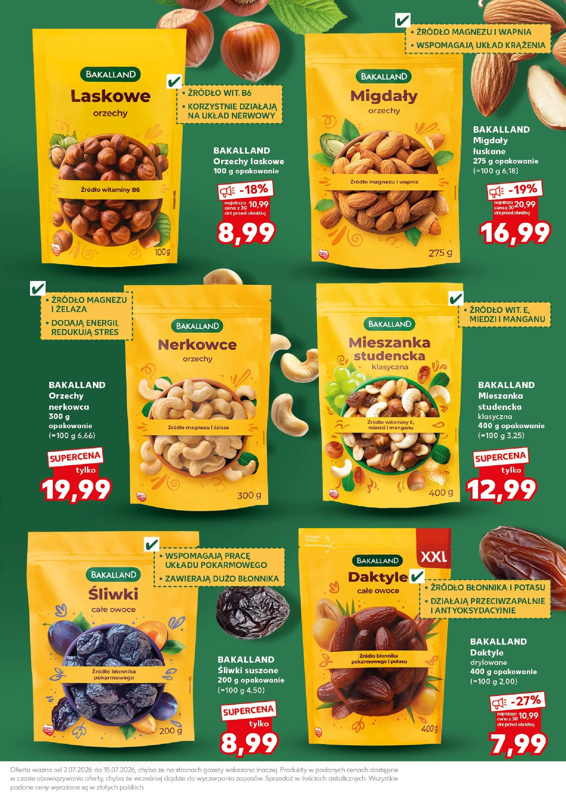 Kaufland gazetka - Super Sobota od 04.07.2026 - od jutra PDF | Strona: 21 | Produkty: Śliwki, Śliwki suszone, Orzechy laskowe, Orzechy
