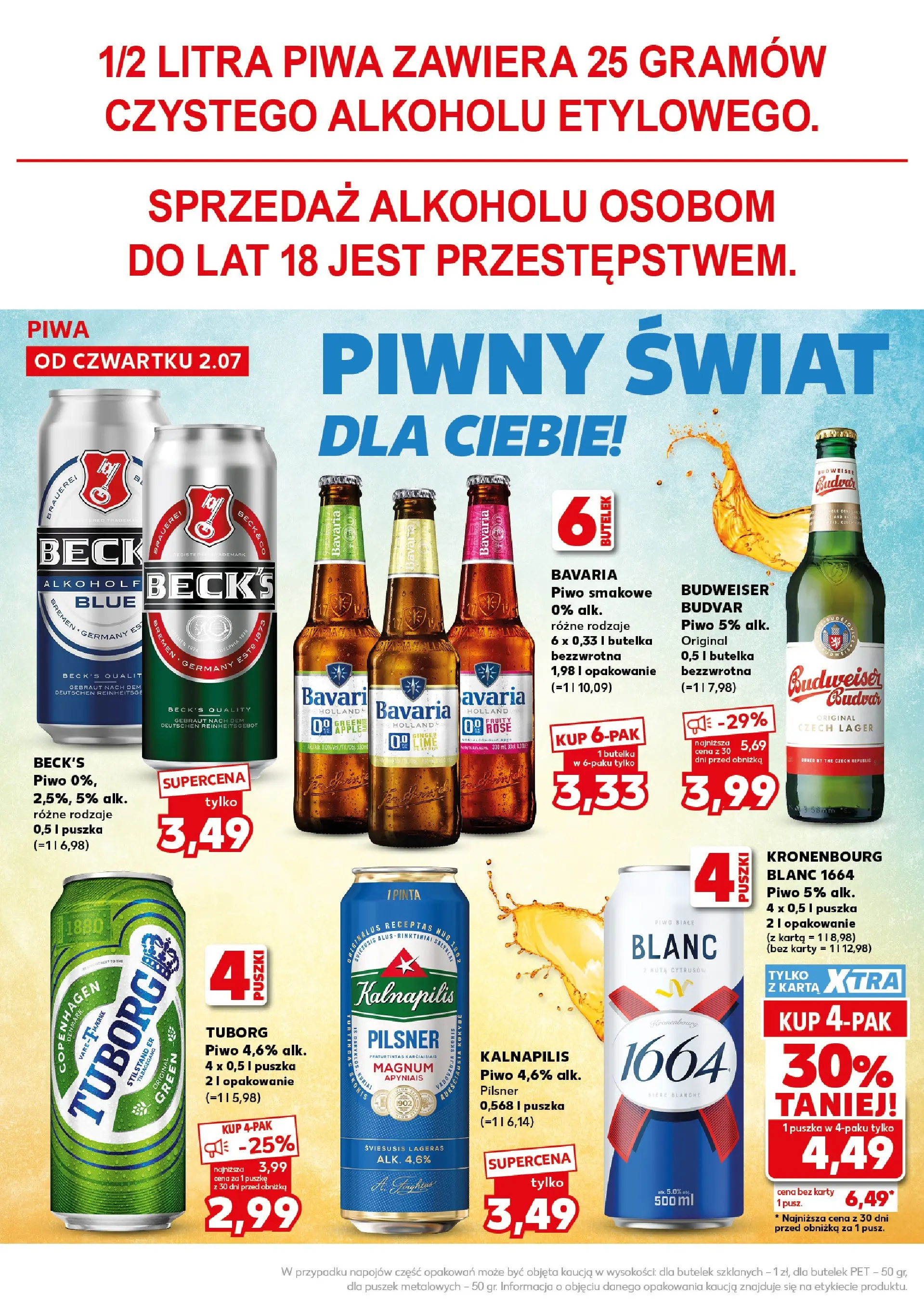 Kaufland gazetka - Super Sobota od 04.07.2026 - od jutra PDF | Strona: 24 | Produkty: Karta, Piwo