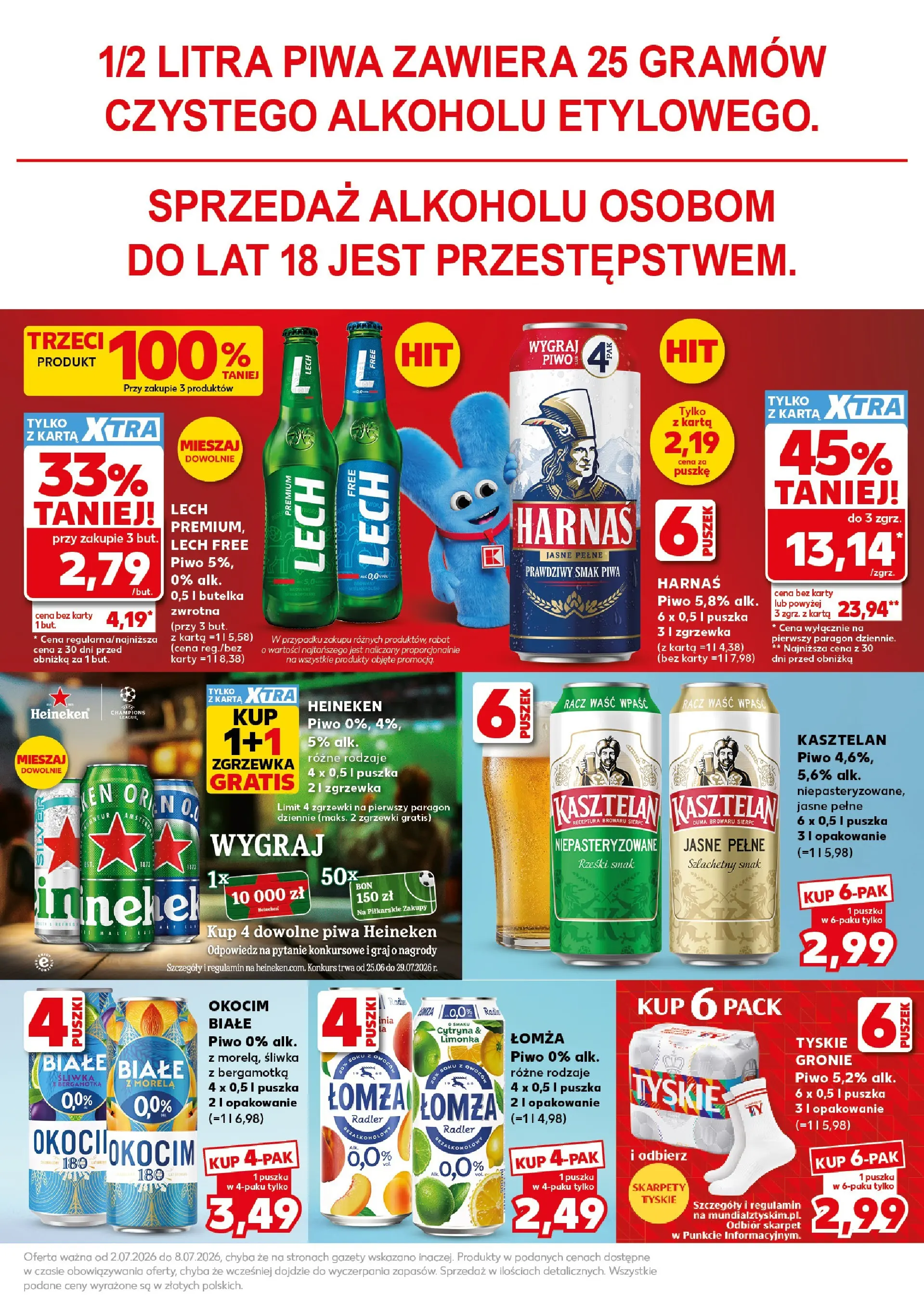 Kaufland gazetka - Super Sobota od 04.07.2026 - od jutra PDF | Strona: 25 | Produkty: Karta, Limonka, Skarpety, Heineken