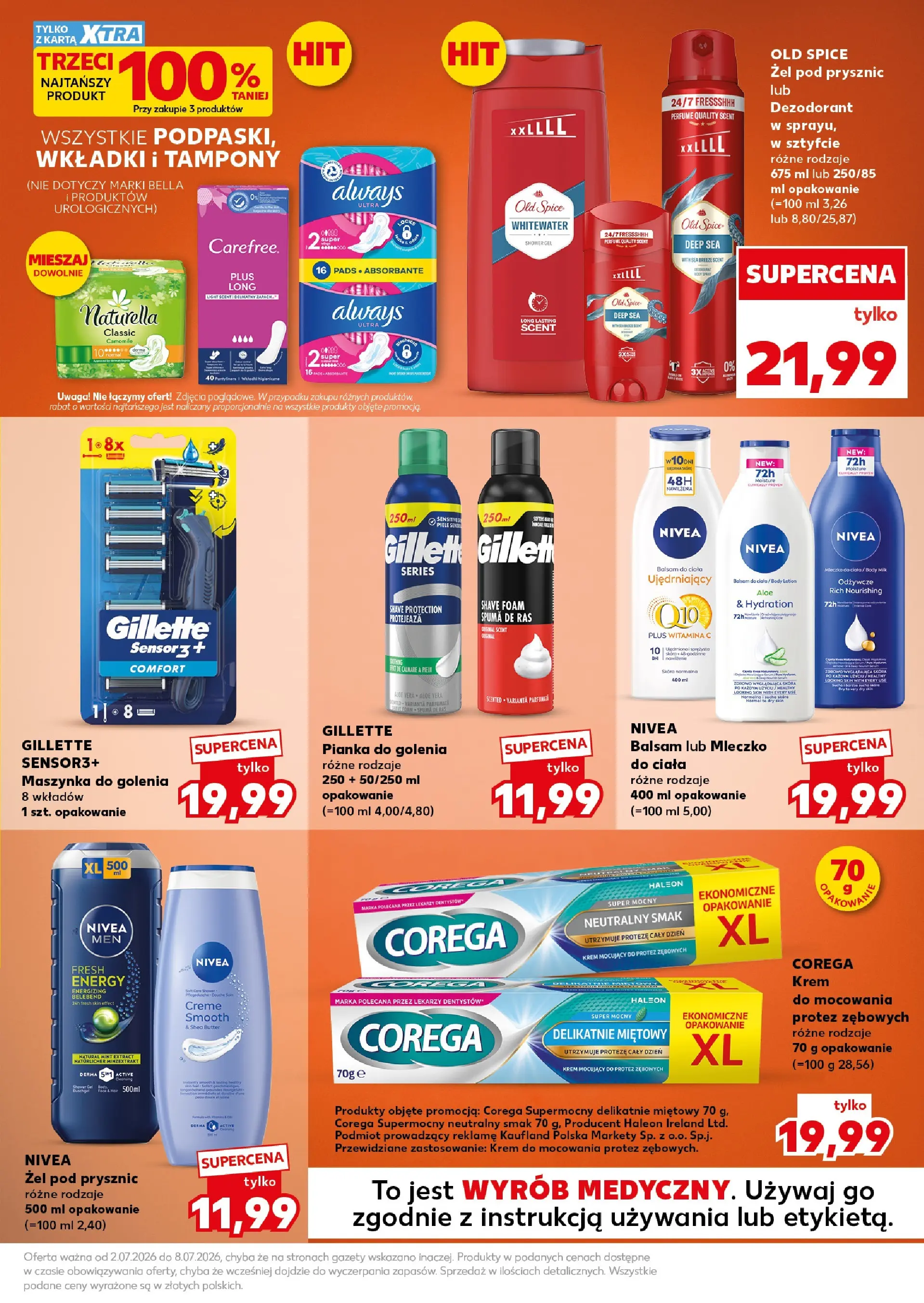 Kaufland gazetka - Super Sobota od 04.07.2026 - od jutra PDF | Strona: 27 | Produkty: Tampony, Żel pod prysznic, Dezodorant, Lotion