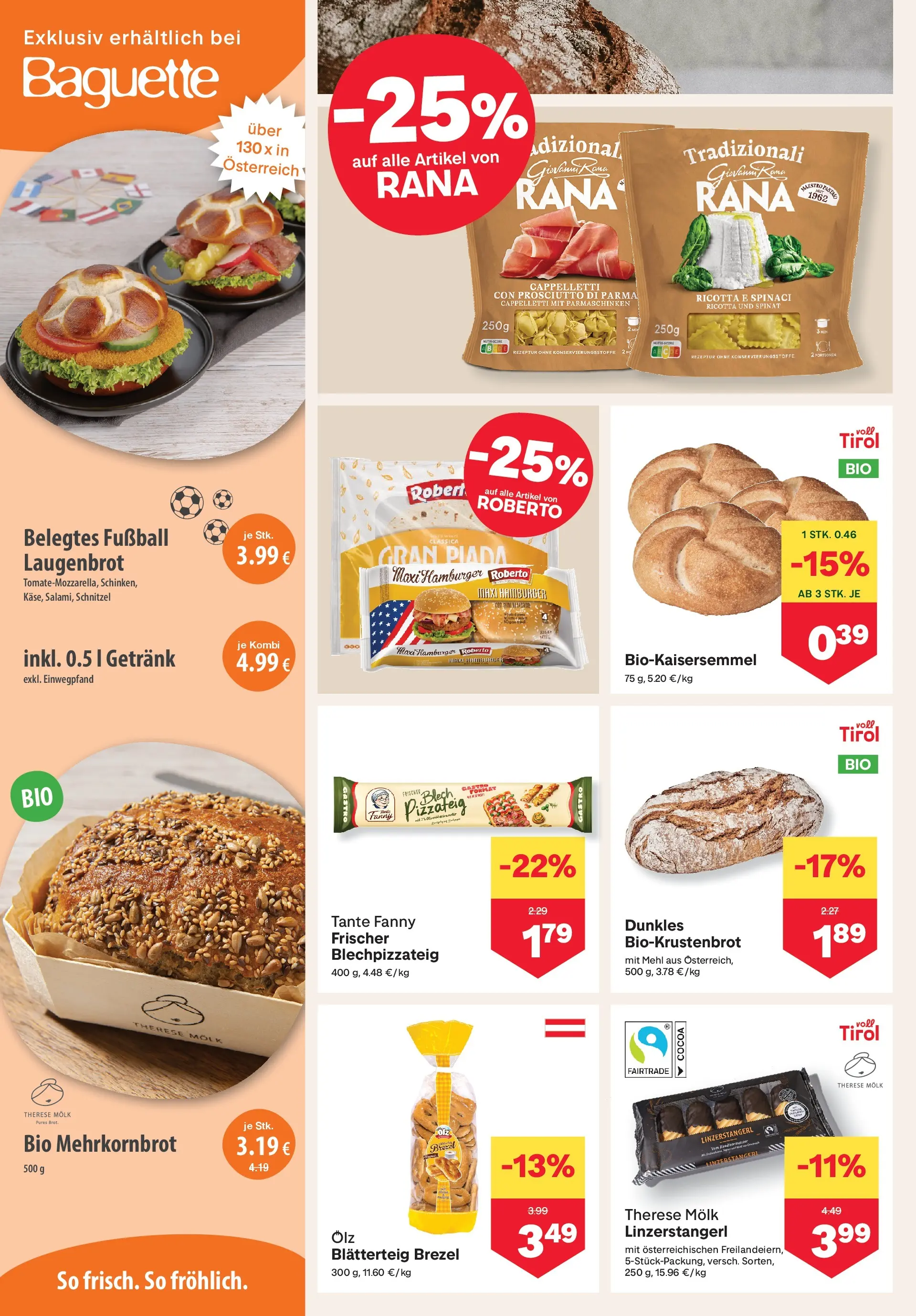 MPREIS Velden von 09.07.2026 - Aktuelle Angebote | Seite: 4 | Produkte: Jääkaappipakastin, Brot