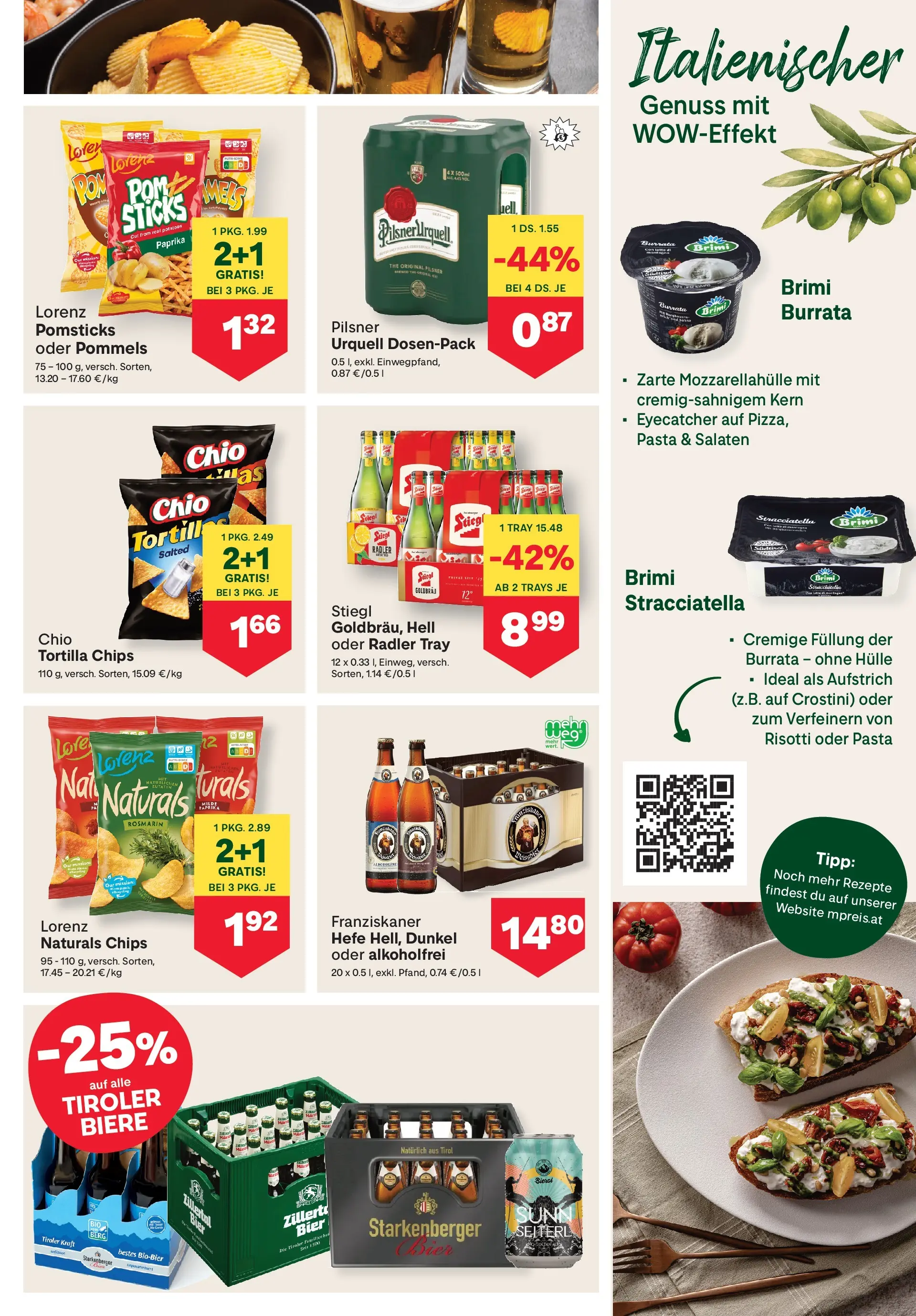 MPREIS Velden von 09.07.2026 - Aktuelle Angebote | Seite: 9 | Produkte: Pasta, Chips, Hülle, Bier