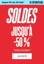 JD Sports SOLDES jusqu'&agrave; -50 % - au 21.07.2026