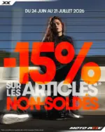 Moto-Axxe -15 % sur les articles non-sold&eacute;s - au 21.07.2026