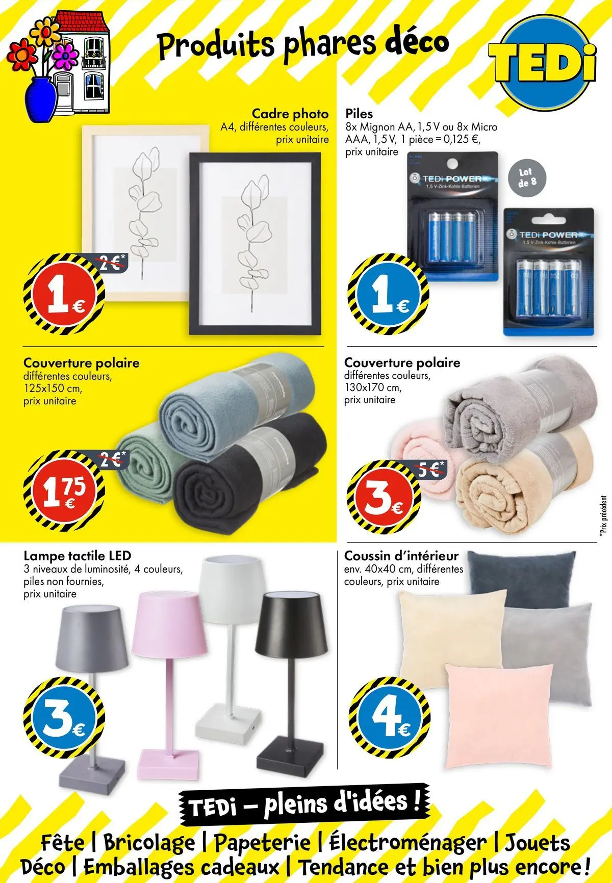 TEDi - TEDi - pleins d'idées à partir du 03/07/2026 - promo en ligne | Page: 10 | Produits: Jouets, Couverture, Lampe, Cadre