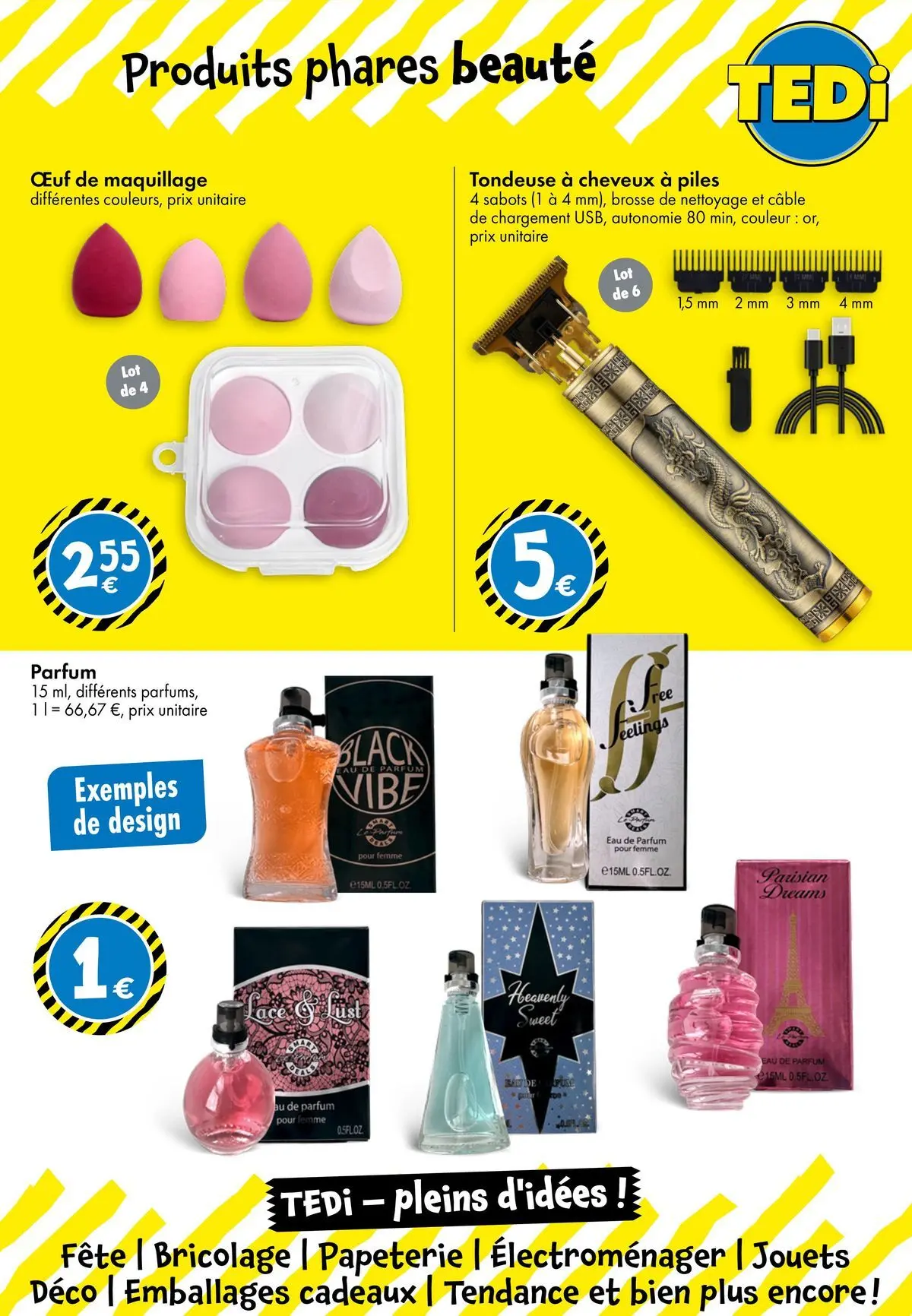 TEDi - TEDi - pleins d'idées à partir du 03/07/2026 - promo en ligne | Page: 12 | Produits: Parfum, Maquillage, Piles, Eau de parfum