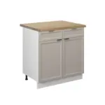 XXXLutz Lauterach - Ihr M&ouml;belhaus bei Bregenz K&uuml;chenunterschrank Fame-Line GrauBeige 80 cm , AP Eiche