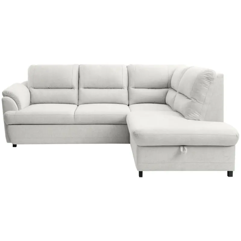 Ecksofa mit Schlaffunktion & Bettkasten Gusto Ecru
