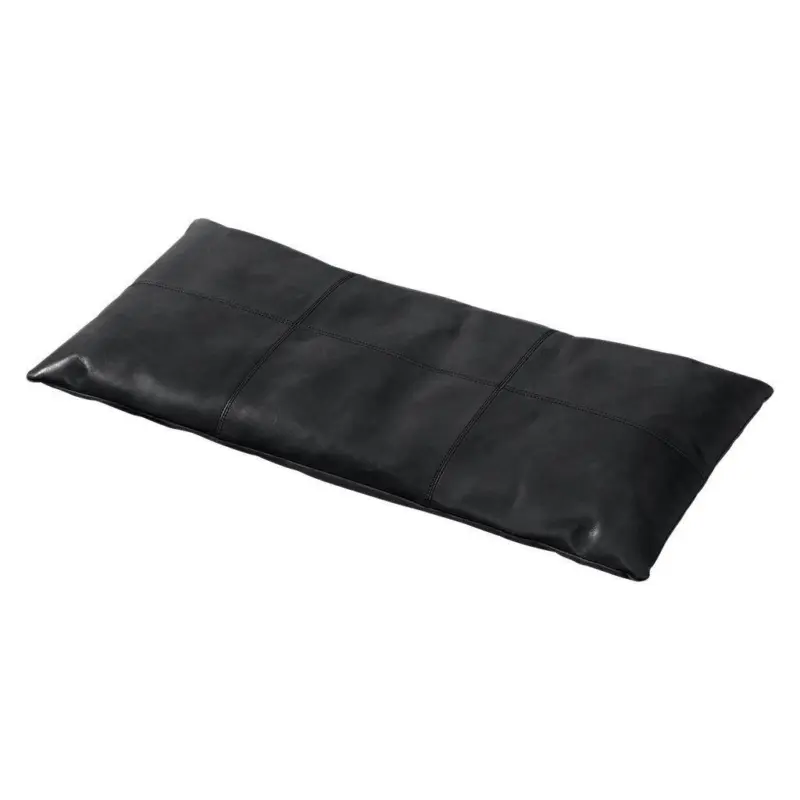 Bankauflage Lederkissen Schwarz B: 73 cm