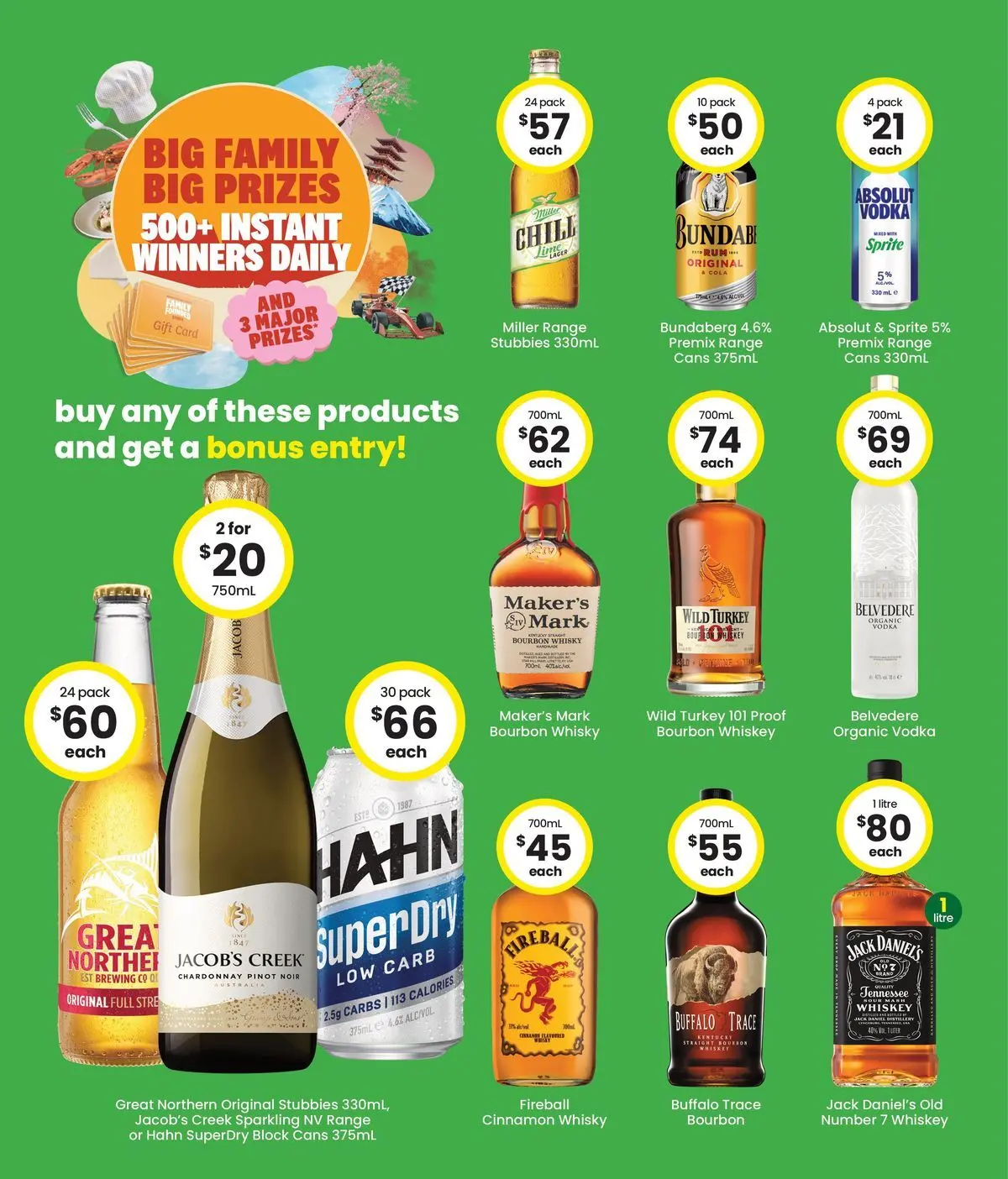 The Bottle-O catalogue Westdale - 06/07/2026 > weekly / monthly specials | Page: 3 | Products: Bourbon, Vodka, Whiskey, Turkey