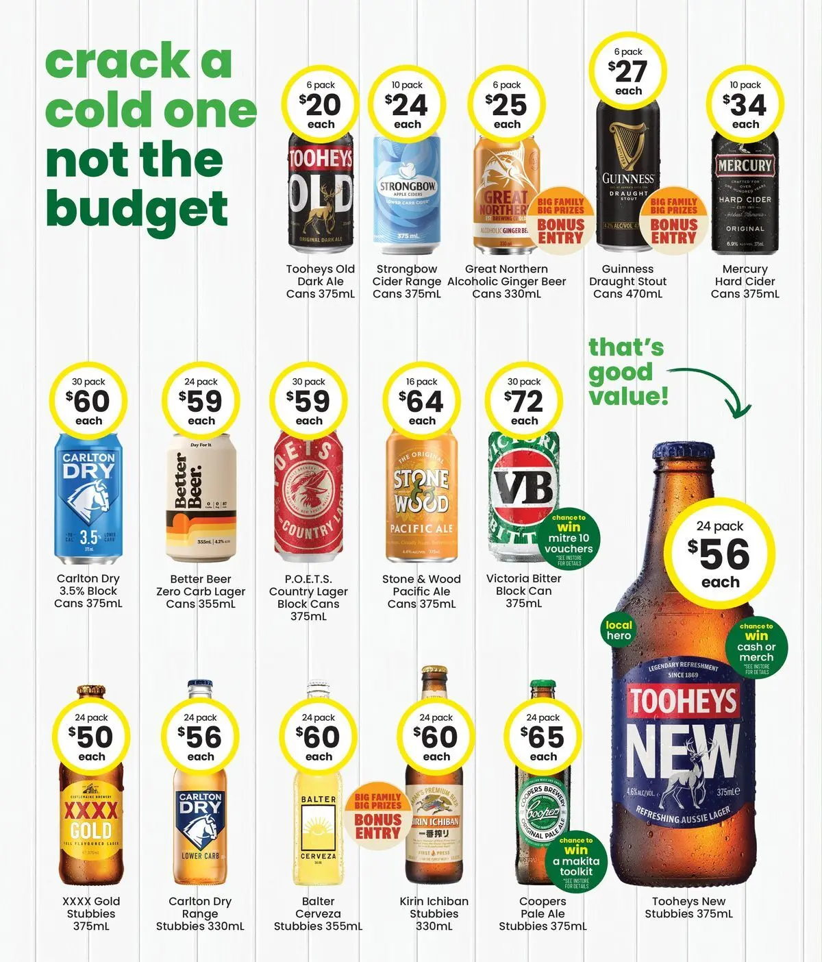 The Bottle-O catalogue Westdale - 06/07/2026 > weekly / monthly specials | Page: 4 | Products: Ginger, Beer, Wood