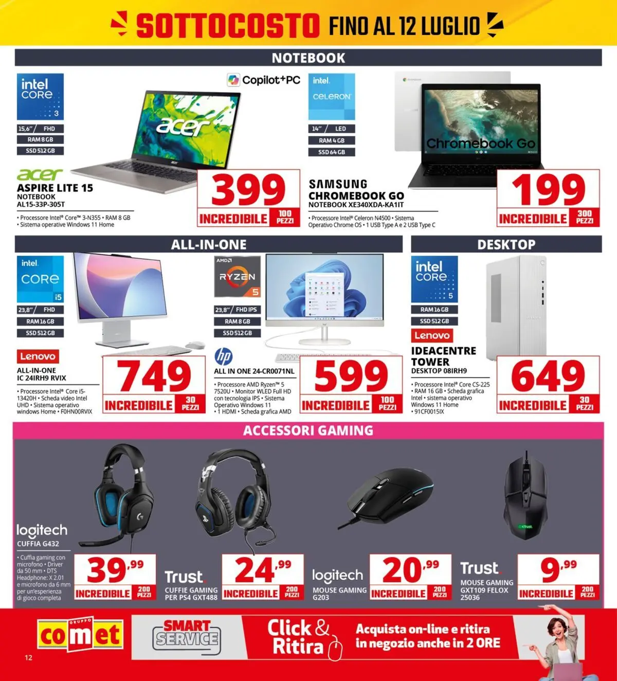 Nuovo Comet - Sottocosto dal 03/07/2026 > offerte anteprima 🛍️ | Pagina: 12 | Prodotti: Mouse, Microfono, USB, Samsung