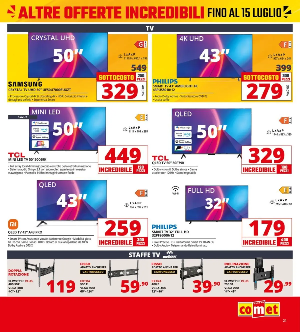Nuovo Comet - Sottocosto dal 03/07/2026 > offerte anteprima 🛍️ | Pagina: 21 | Prodotti: Telecomando, smart TV, TV, Gioco