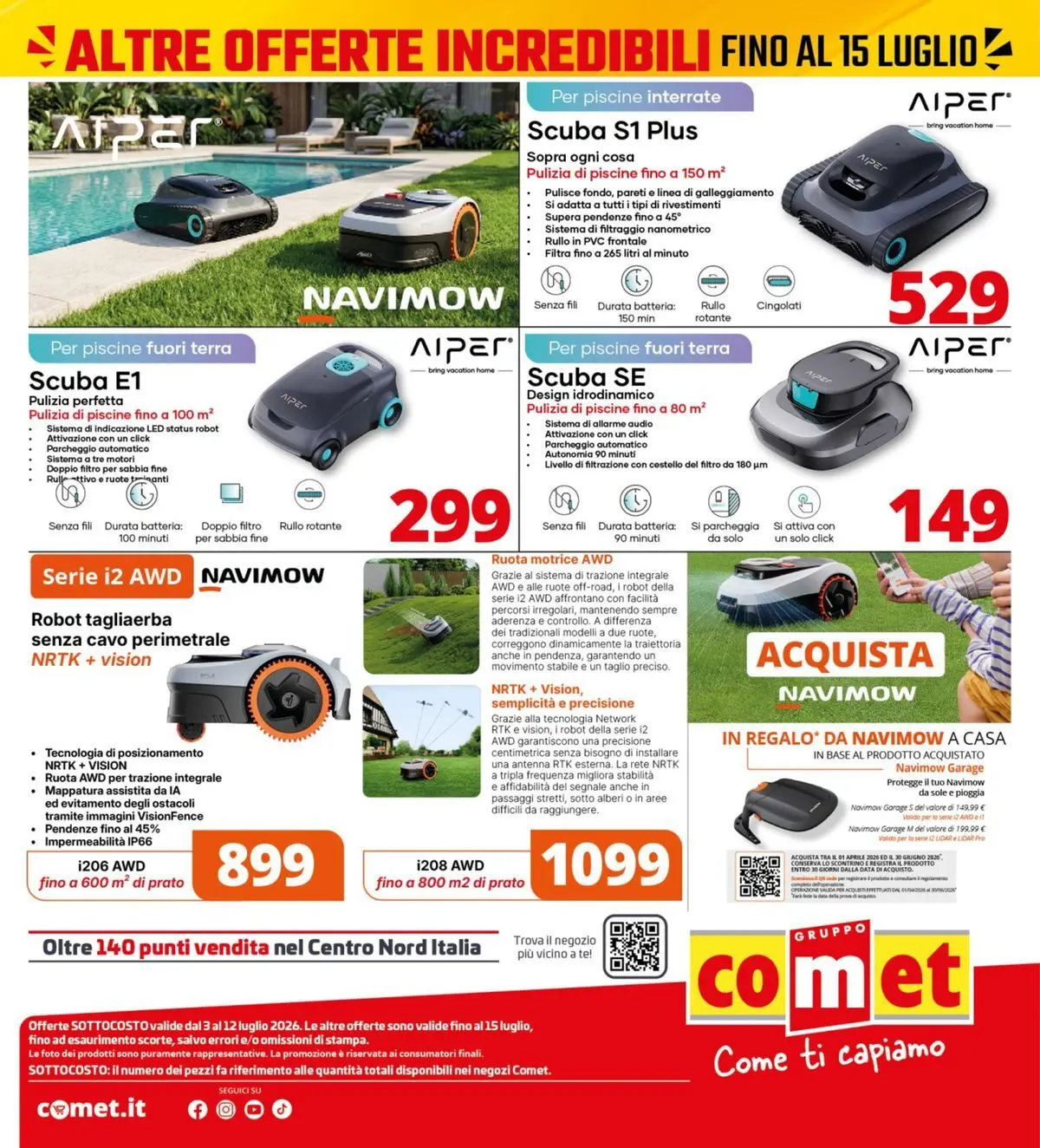 Nuovo Comet - Sottocosto dal 03/07/2026 > offerte anteprima 🛍️ | Pagina: 39 | Prodotti: Audio, Cavo, Robot, Terra