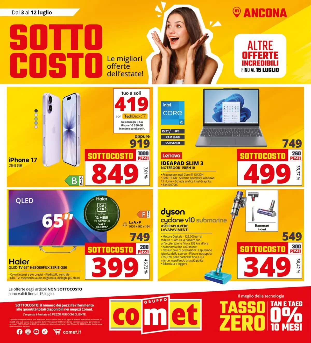 Nuovo Comet - Sottocosto dal 03/07/2026 > offerte anteprima 🛍️ | Pagina: 1 | Prodotti: Tè, TV, Audio, Dyson