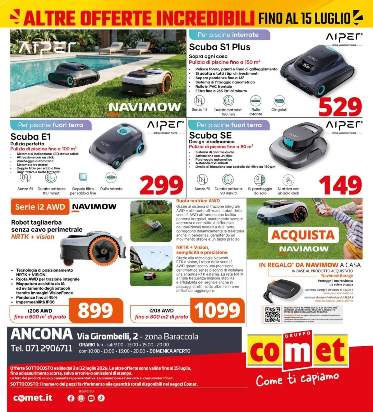Nuovo Comet - Sottocosto dal 03/07/2026 > offerte anteprima 🛍️ | Pagina: 39 | Prodotti: Rullo, Cavo, Batteria, Terra