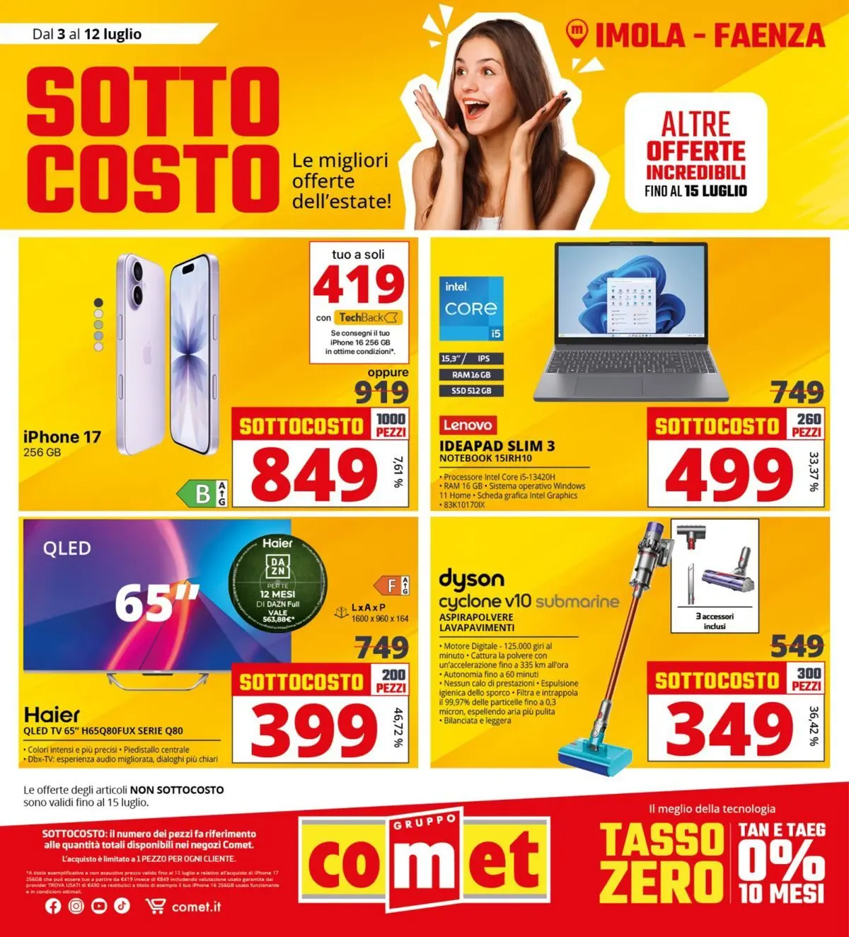 Nuovo Comet - Sottocosto dal 03/07/2026 > offerte anteprima 🛍️ | Pagina: 1 | Prodotti: Notebook, Tè, TV, Aspirapolvere