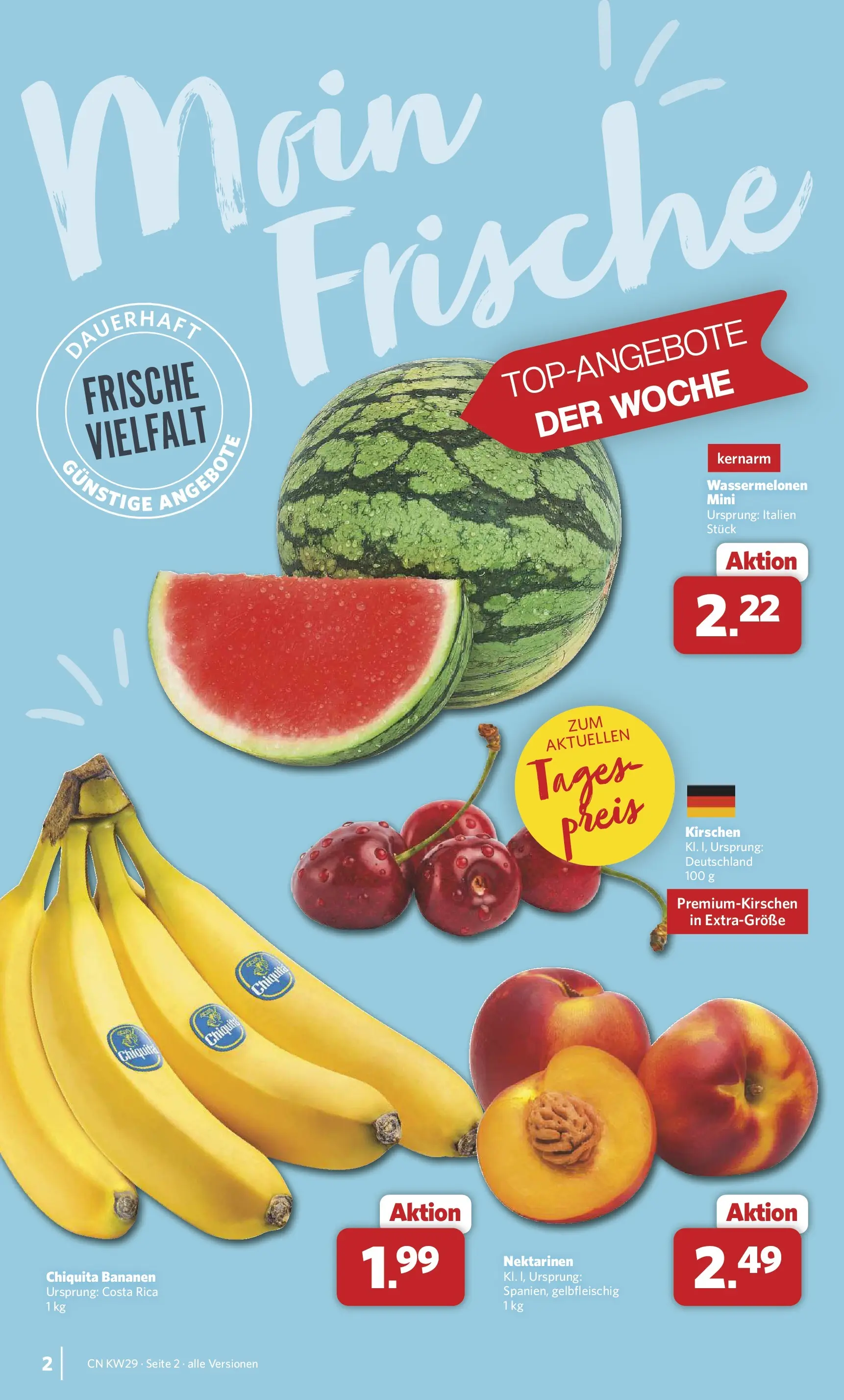 Combi Prospekt Celle (ab 13.07.2026) zum Blättern | Seite: 2 | Produkte: Nektarinen, Bananen, Kirschen
