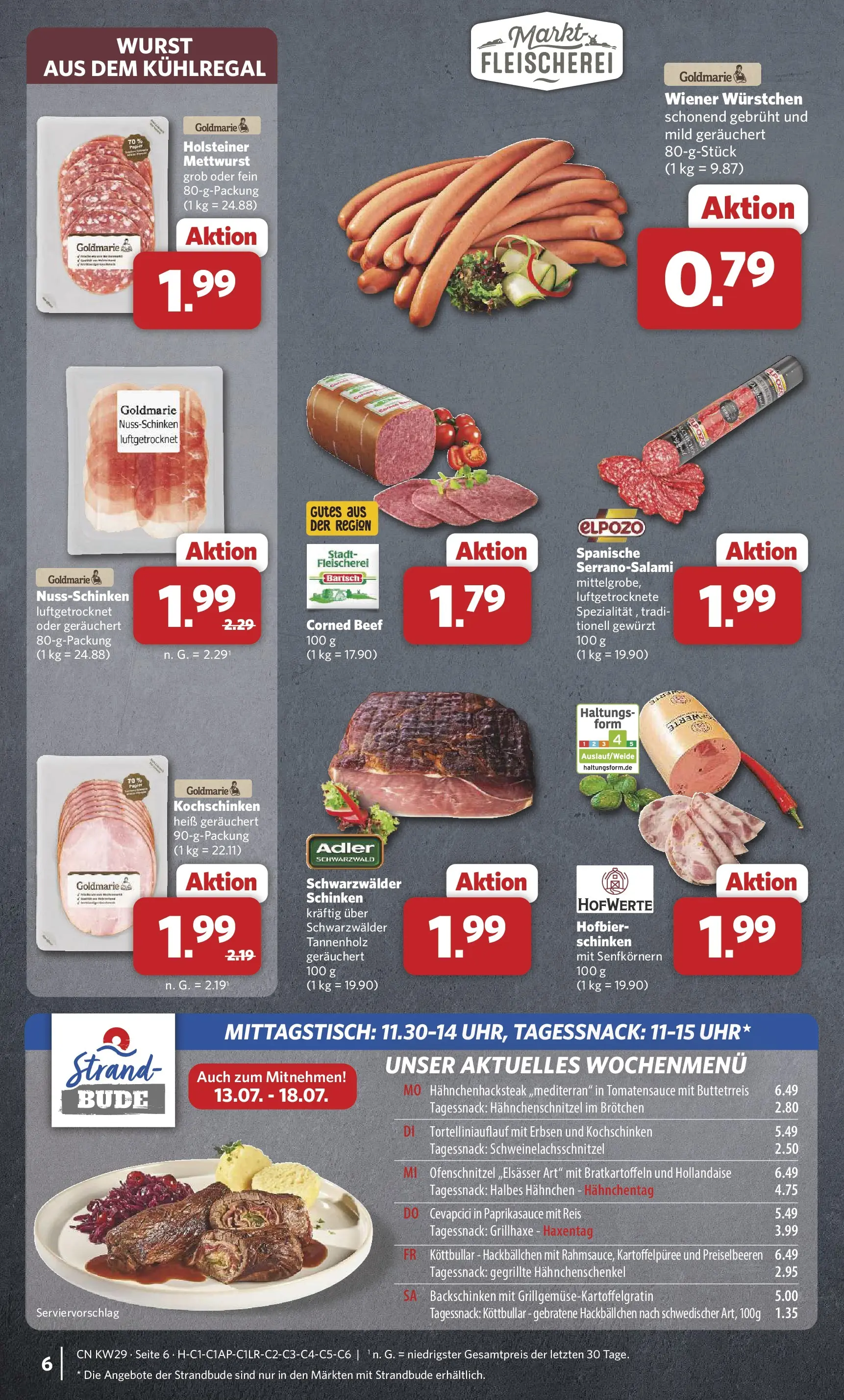 Combi Prospekt Twistringen (ab 13.07.2026) zum Blättern | Seite: 6 | Produkte: Hahnchen, Wiener wurstchen, Hahnchenschenkel, Erbsen