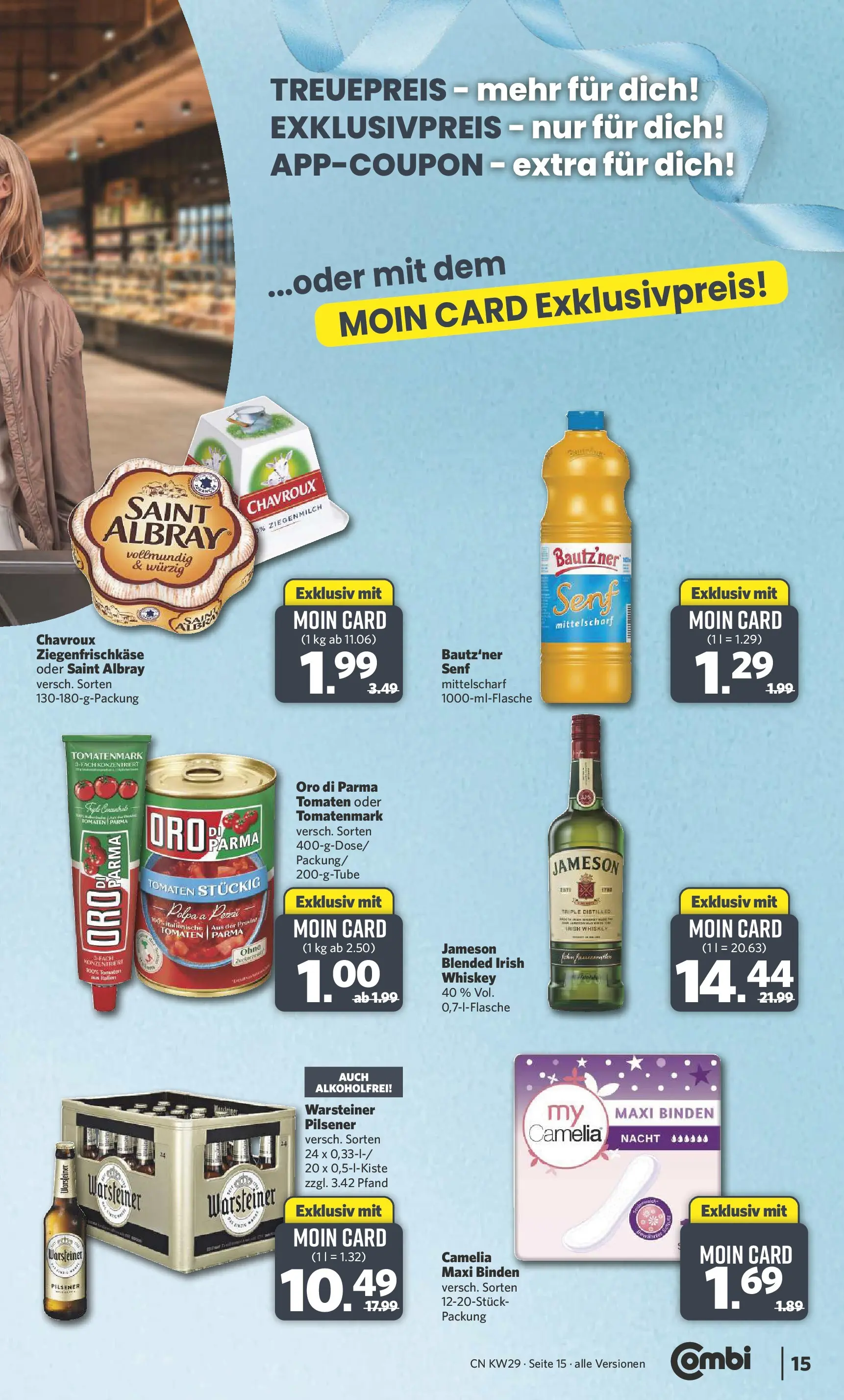 Combi Prospekt Celle (ab 13.07.2026) zum Blättern | Seite: 15 | Produkte: Jameson, Oro di parma, Warsteiner, Whiskey