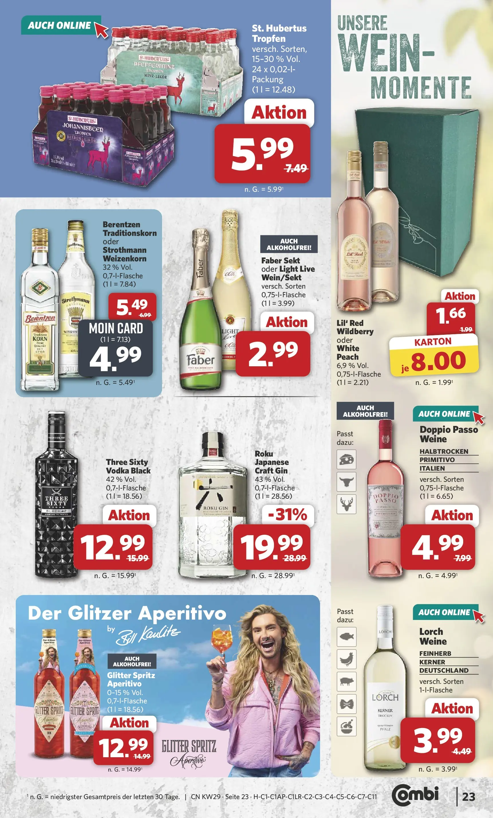 Combi Prospekt Twistringen (ab 13.07.2026) zum Blättern | Seite: 25 | Produkte: Sekt, Likör, Vodka, Gin