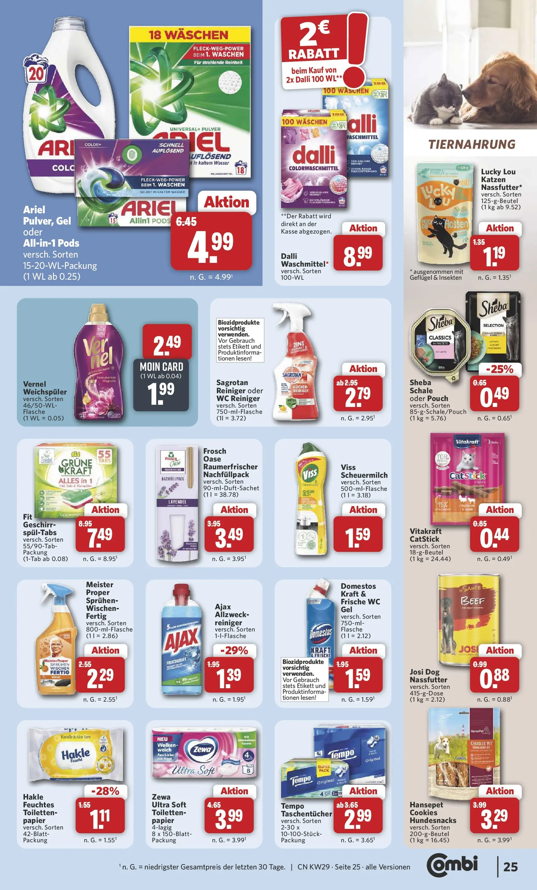Combi Prospekt Celle (ab 13.07.2026) zum Blättern | Seite: 27 | Produkte: Sheba, Waschmittel, Salz, Lavendel