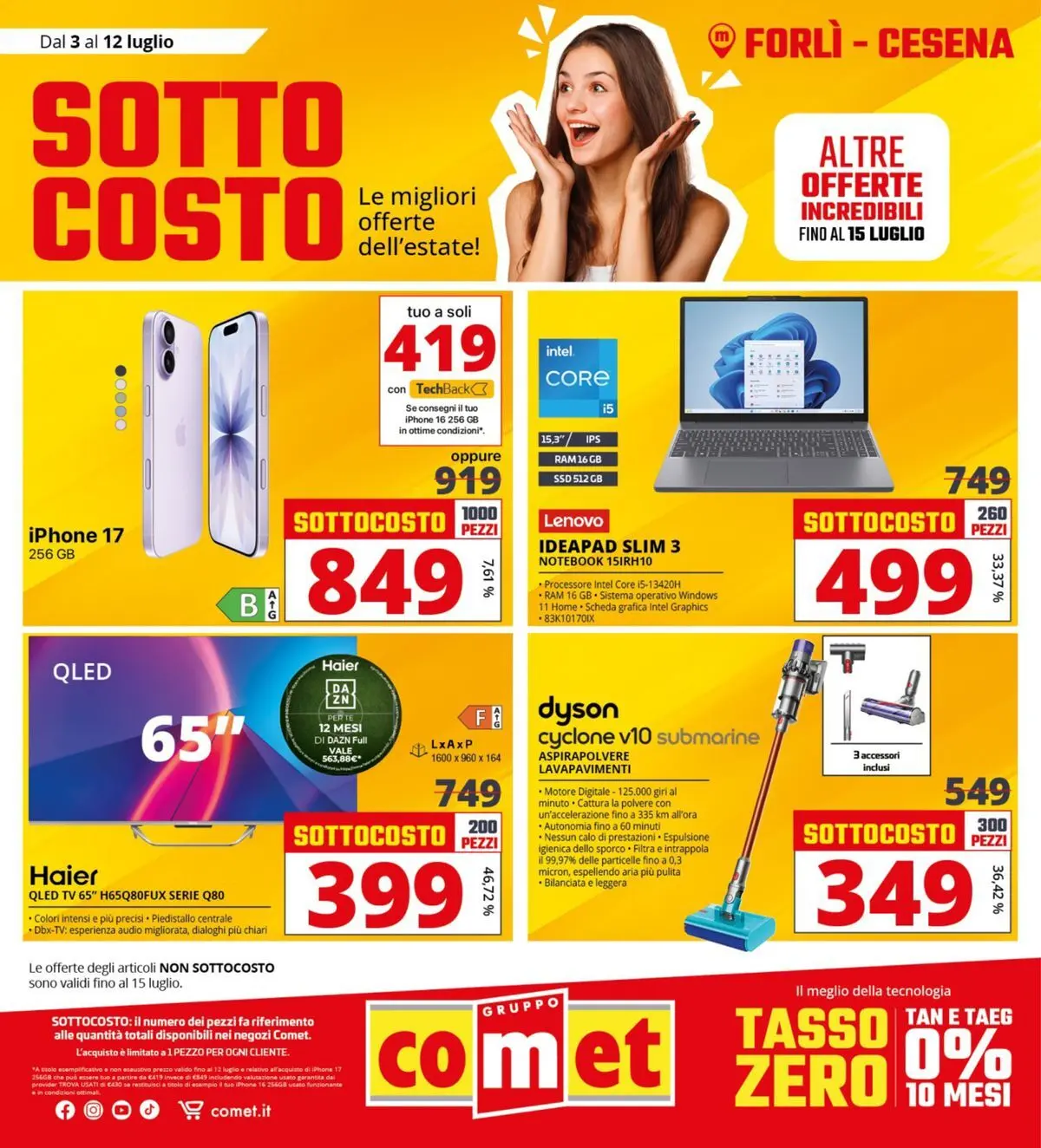 Nuovo Comet - Sottocosto dal 03/07/2026 > offerte anteprima 🛍️ | Pagina: 1 | Prodotti: Notebook, Tè, TV, Audio