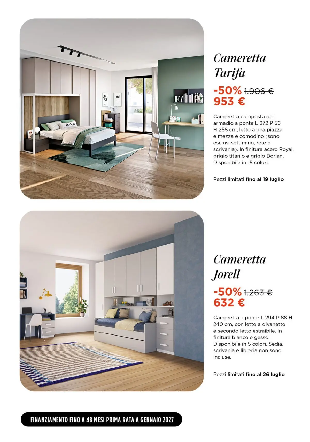 Nuovo Offerte volantino Ricci Casa dal 05/07/2026 > offerte anteprima 🛍️ | Pagina: 9 | Prodotti: Libreria, Letto, Comodino, Scrivania