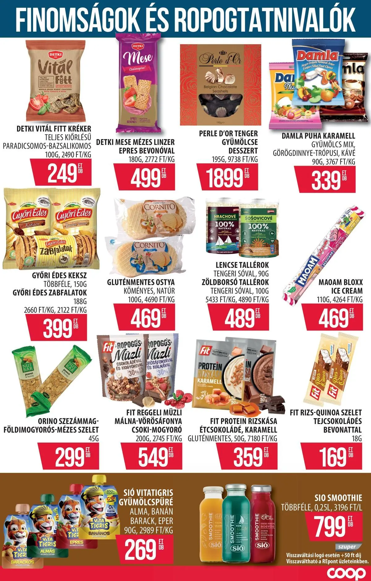 COOP Szolnok akciós újság Székesfehérvár - 2026.07.05. -tól/töl > akció, lapozható szórólap 🛍️ | Oldal: 15 | Termékek: Málna, Gyümölcs, Protein, Kréker