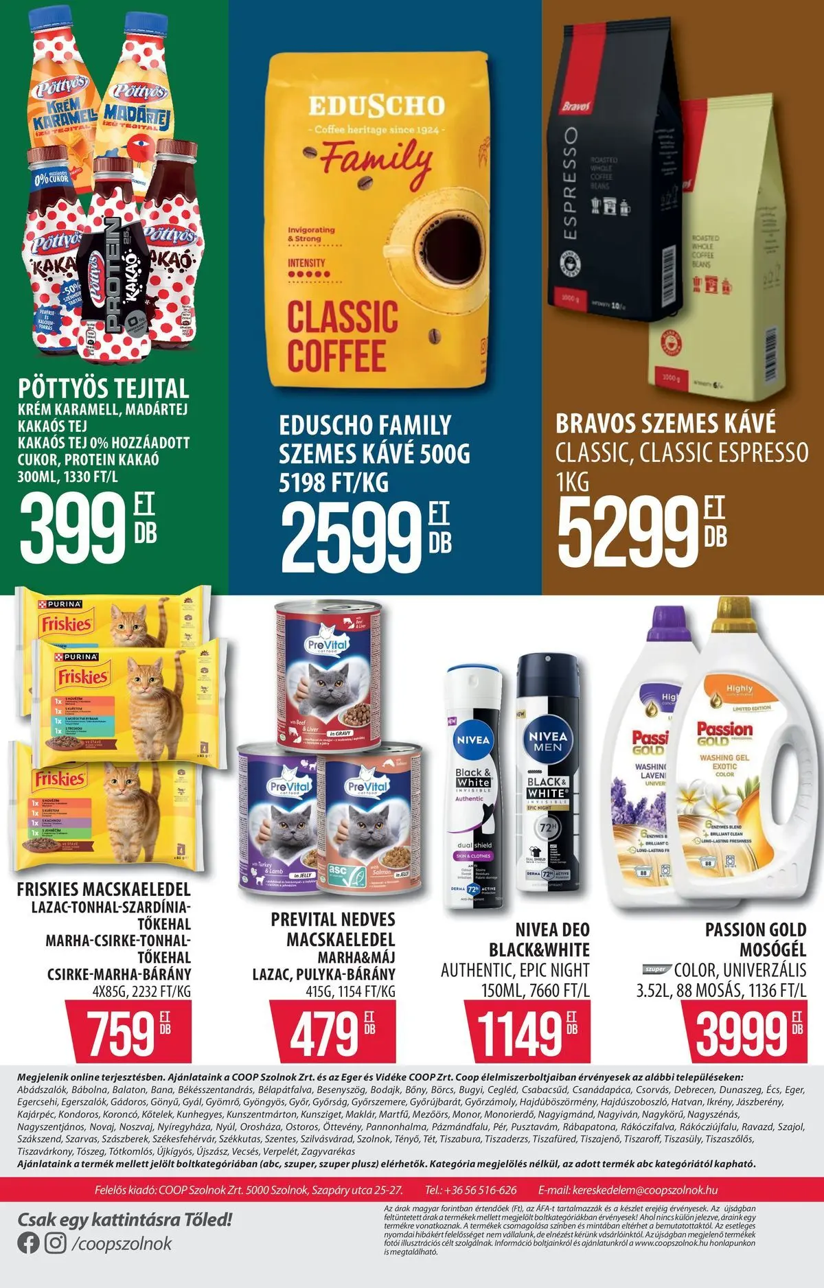 COOP Szolnok akciós újság Székesfehérvár - 2026.07.05. -tól/töl > akció, lapozható szórólap 🛍️ | Oldal: 17 | Termékek: Egér, Protein, Tej, Szemes kávé