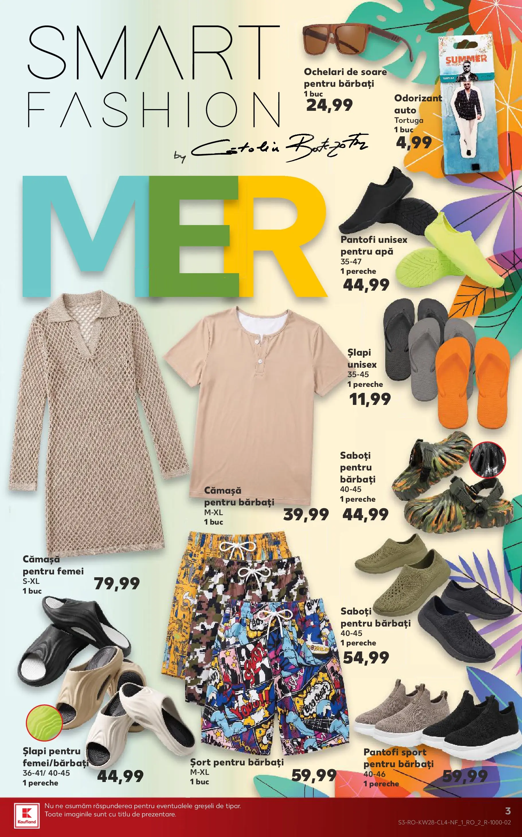 Kaufland Comarnic 07.07.2026 - Revista si Oferta | Pagină: 3 | Produse: Ochelari, Șort, Pantofi, Apă