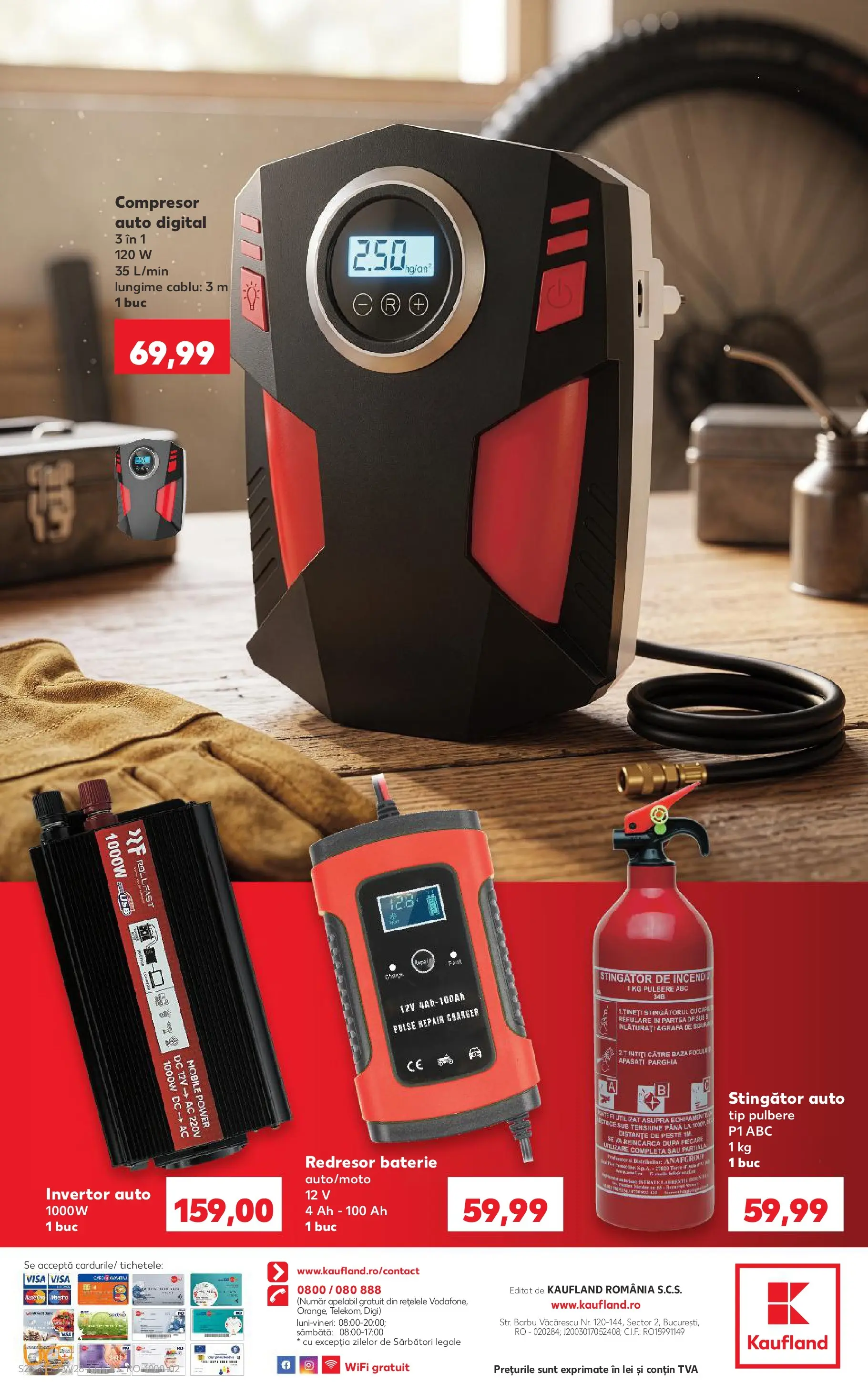 Kaufland Comarnic 07.07.2026 - Revista si Oferta | Pagină: 26 | Produse: Cablu, Baterie, Pește