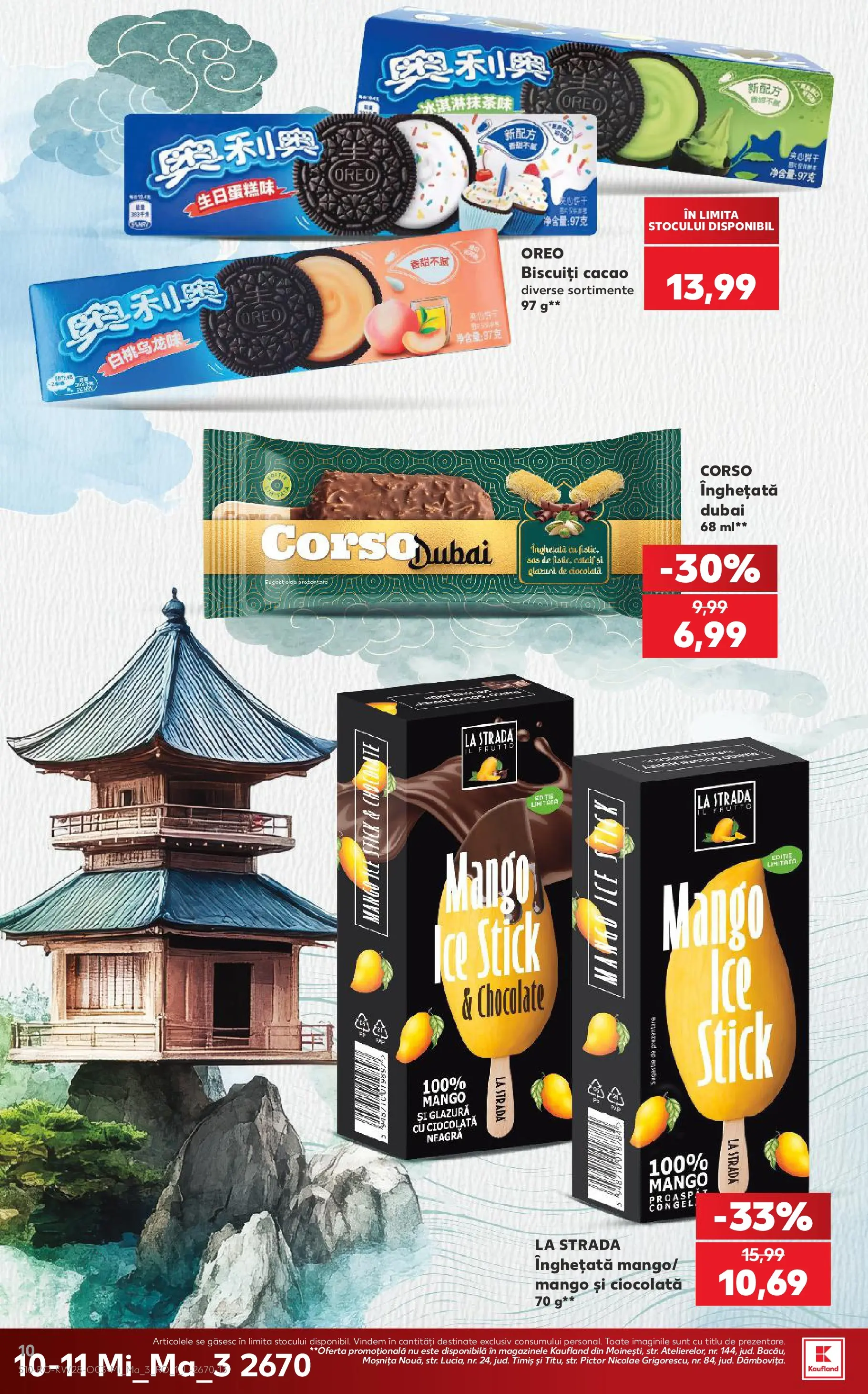 Kaufland Rădăuți 08.07.2026 - Revista si Oferta | Pagină: 10 | Produse: Ciocolată, Cacao, Biscuiți, Mango