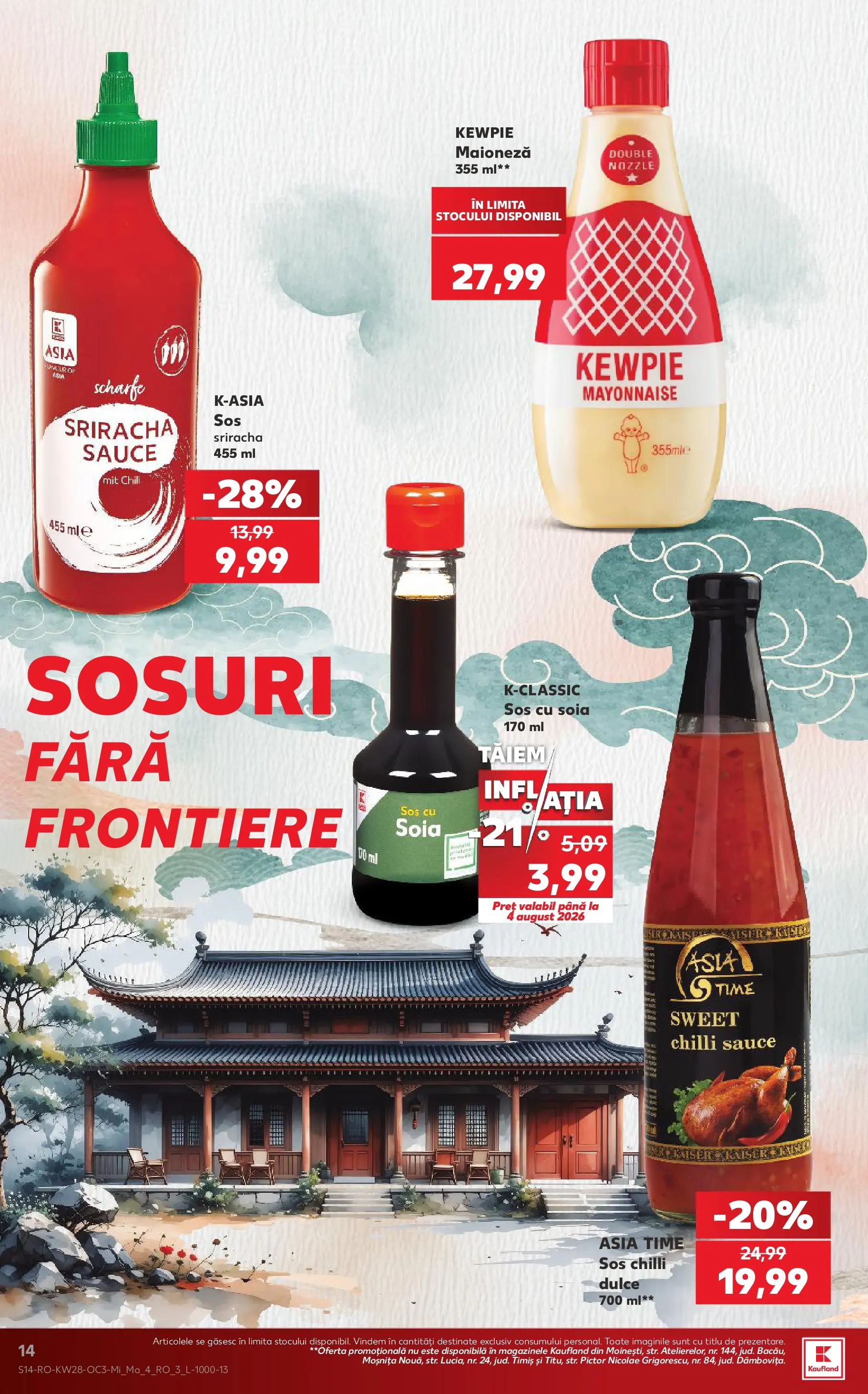Kaufland Viseu de Sus 07.07.2026 - Revista si Oferta | Pagină: 14 | Produse: Chilli, Maioneză, Sos