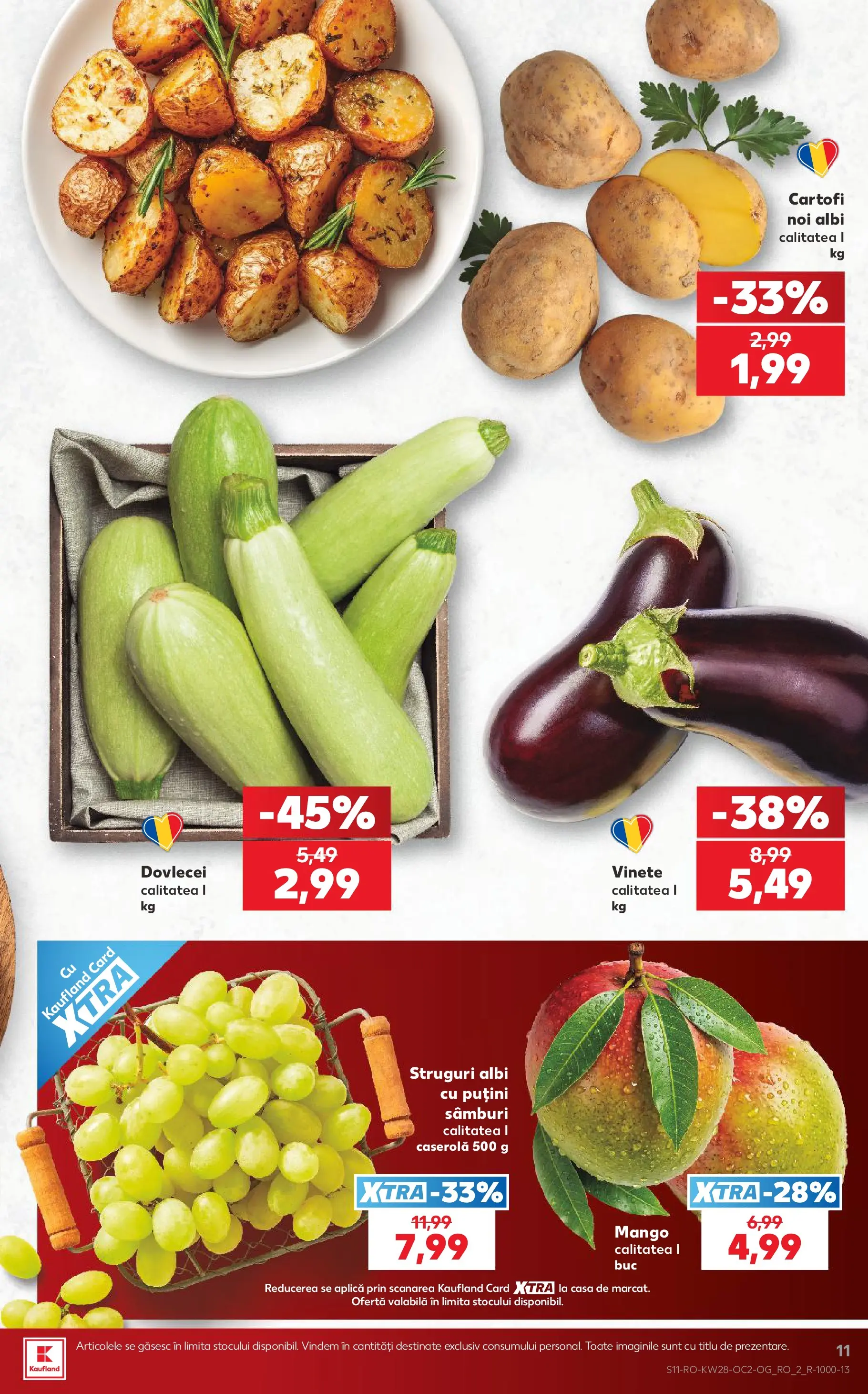 Kaufland Slatina 08.07.2026 - Revista si Oferta | Pagină: 11 | Produse: Struguri, Cartofi, Mango
