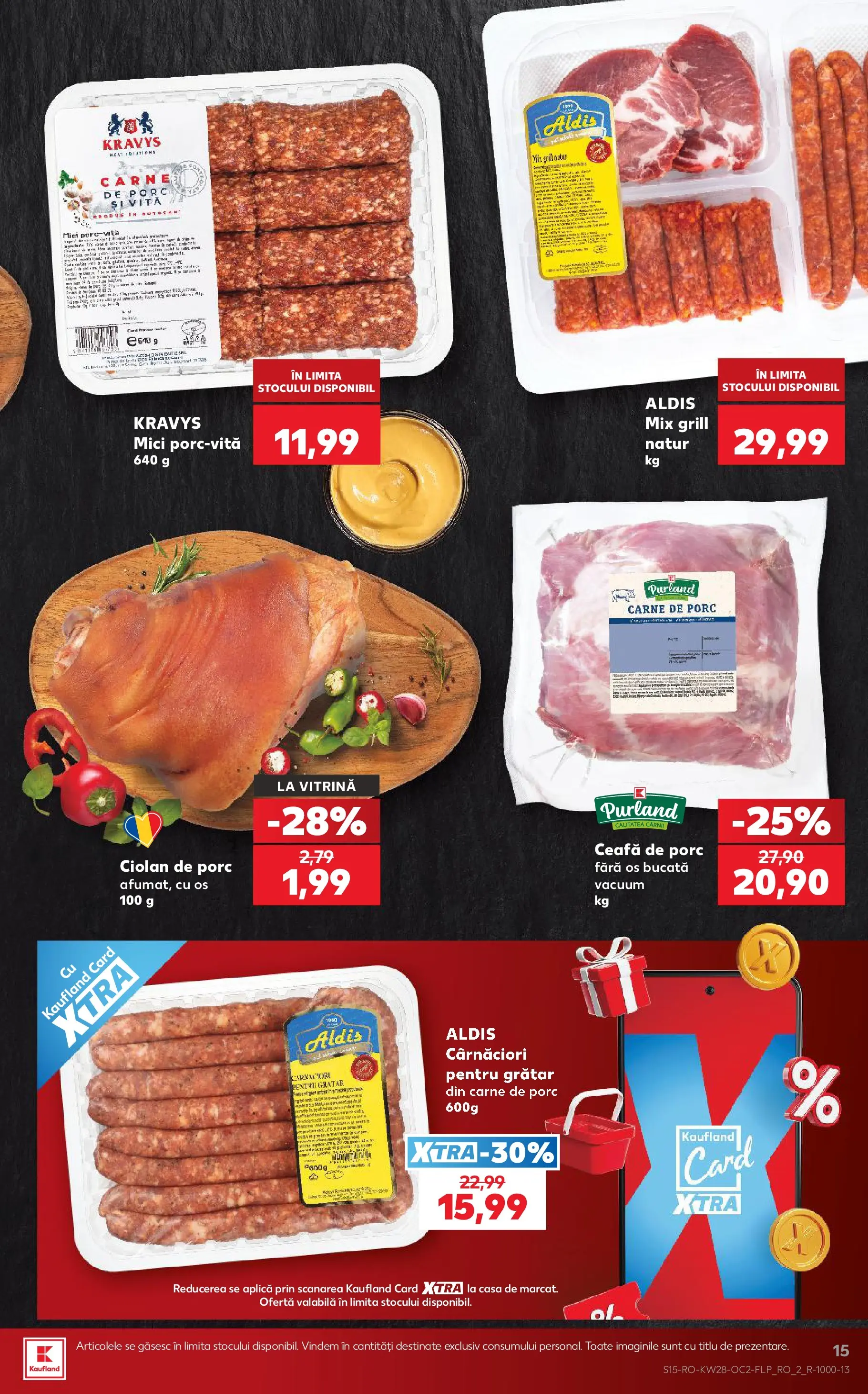 Kaufland Slatina 08.07.2026 - Revista si Oferta | Pagină: 15 | Produse: Keçeli kalem, Grătar, Vitrină, Carne De Porc