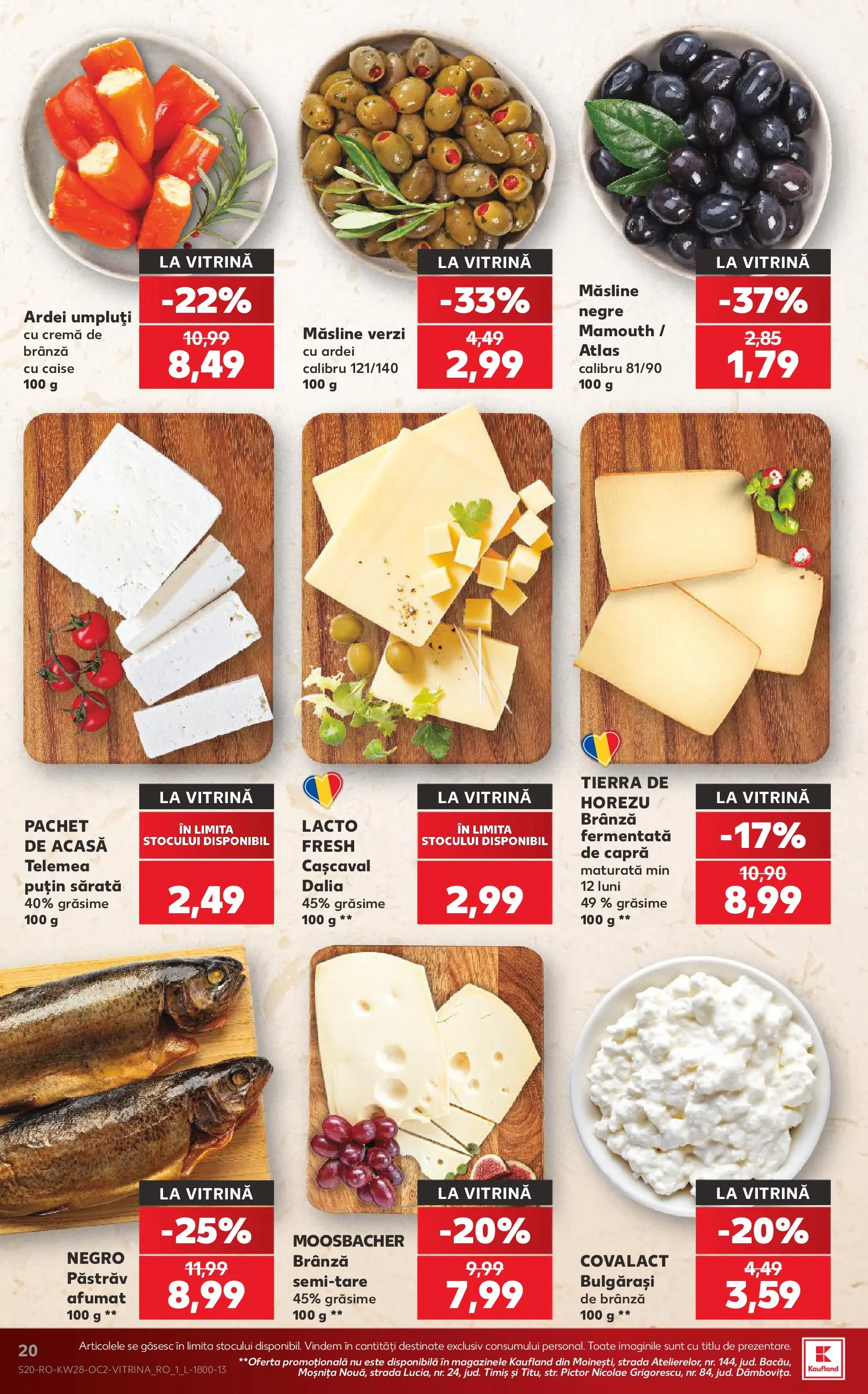 Kaufland Viseu de Sus 08.07.2026 - Revista si Oferta | Pagină: 20 | Produse: Vitrină, Ardei, Ardei umpluți, Ahtapot