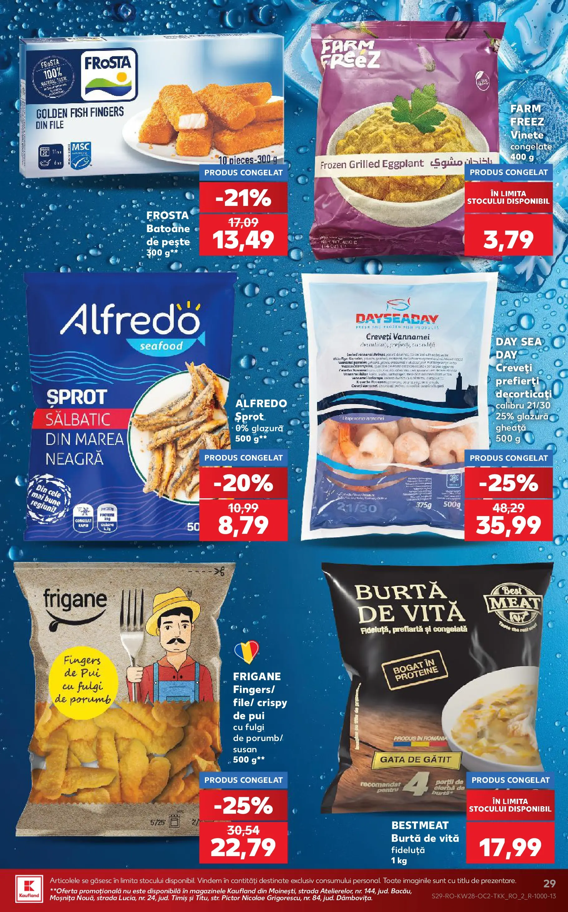 Kaufland Slatina 08.07.2026 - Revista si Oferta | Pagină: 29 | Produse: Masaüstü kılıfı, Pește, Fulgi, Porumb