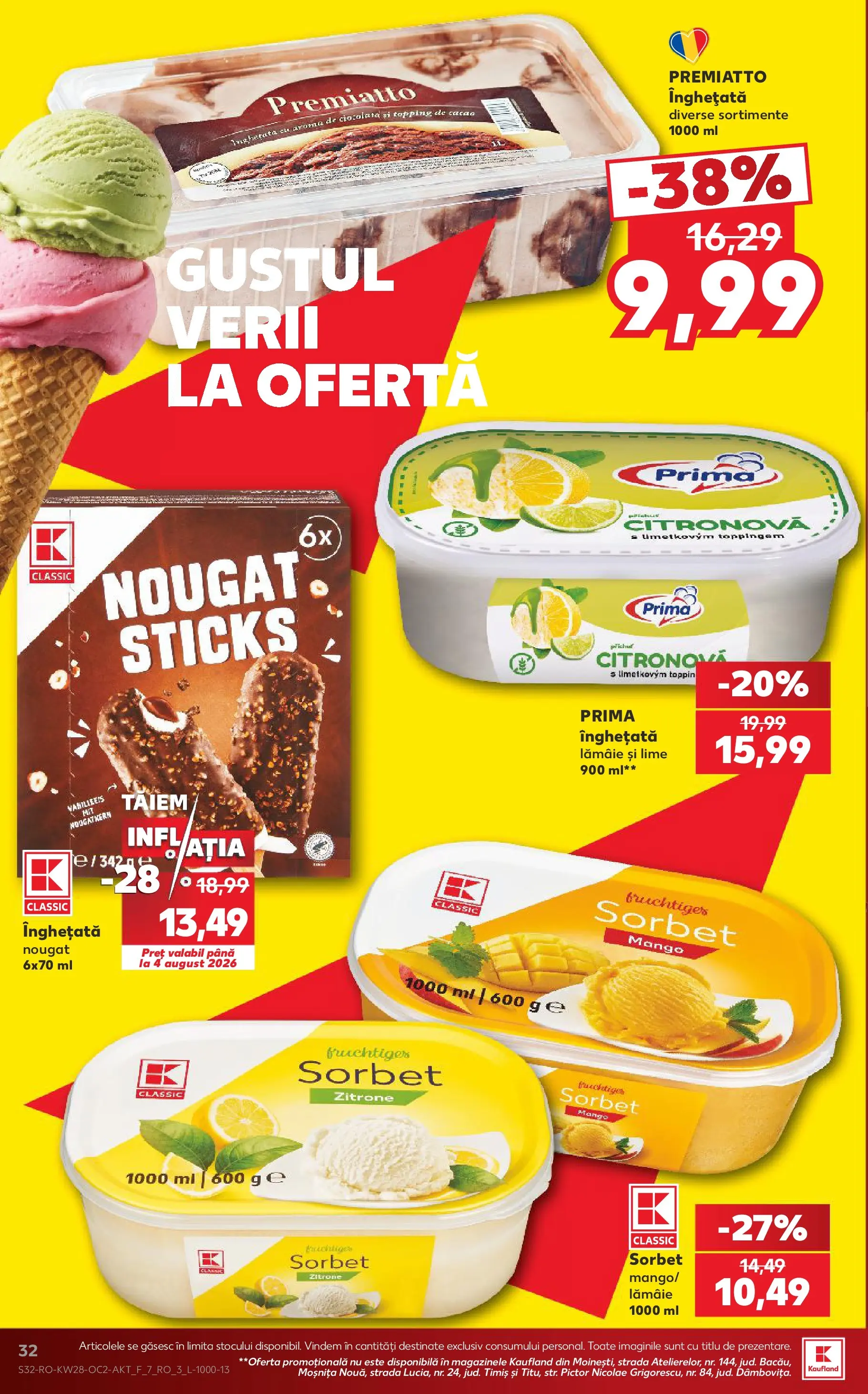 Kaufland Slatina 08.07.2026 - Revista si Oferta | Pagină: 32 | Produse: Lime, Cacao, Lămâie, Mango