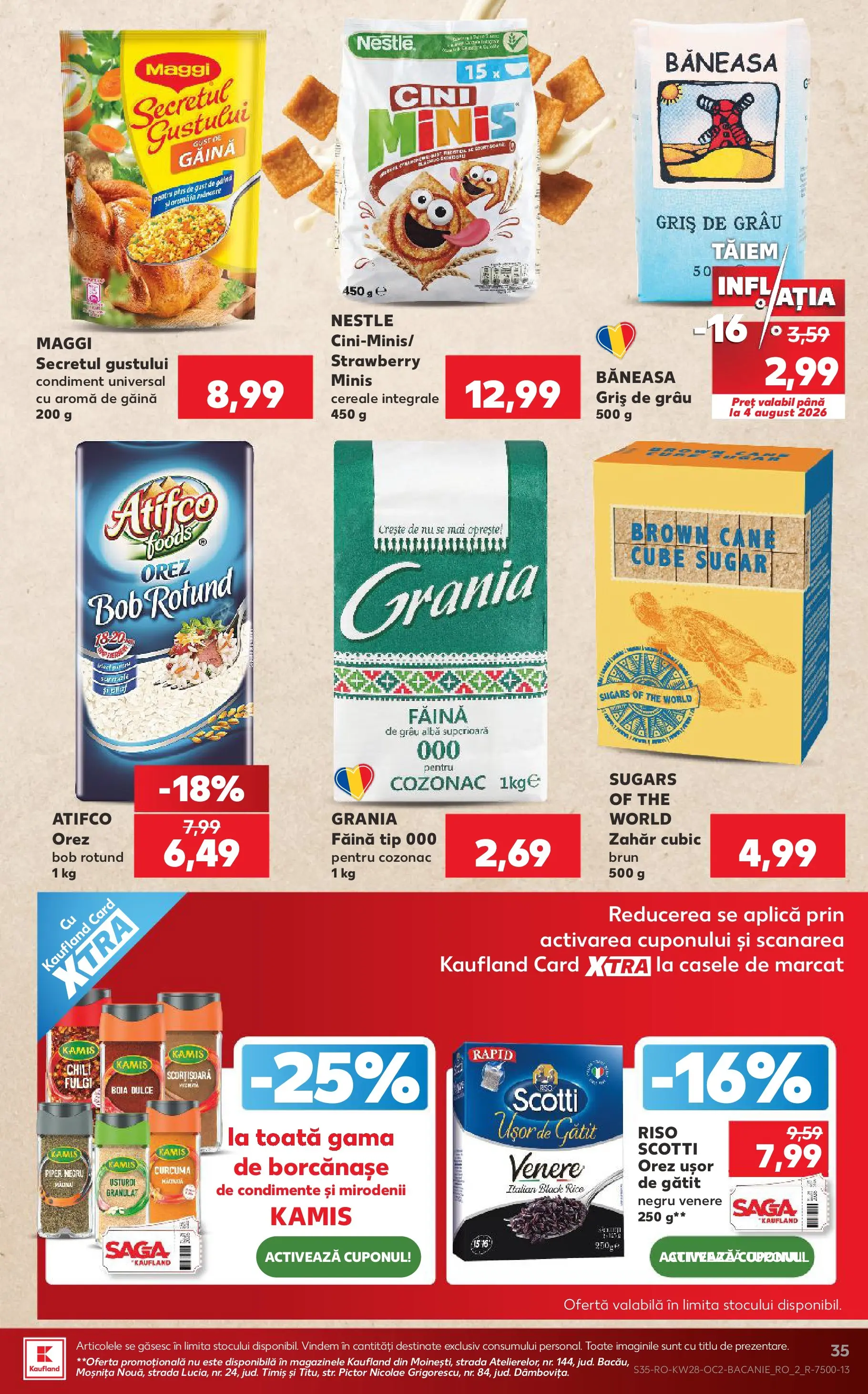 Kaufland Viseu de Sus 08.07.2026 - Revista si Oferta | Pagină: 35 | Produse: Cereale, Condimente, Zahăr, Piper
