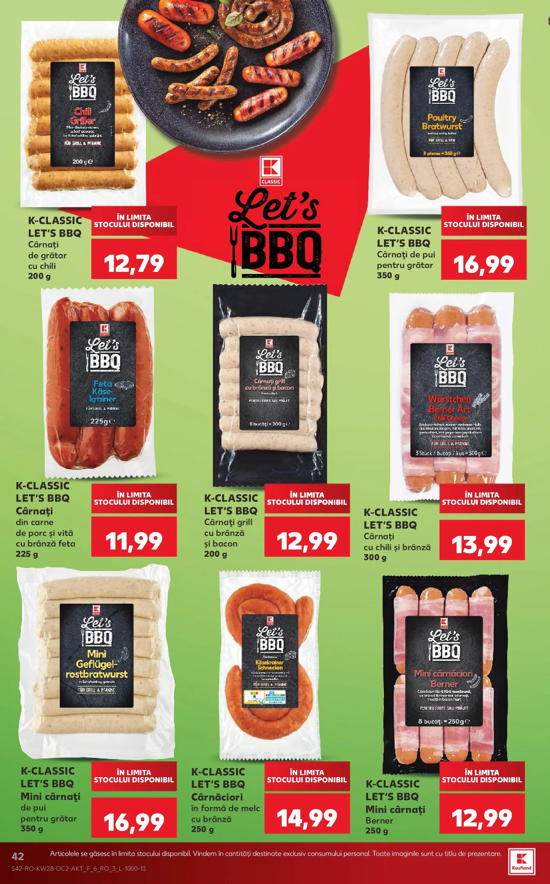 Kaufland Slatina 08.07.2026 - Revista si Oferta | Pagină: 42 | Produse: Grill, Grătar, Bacon, Cârnați