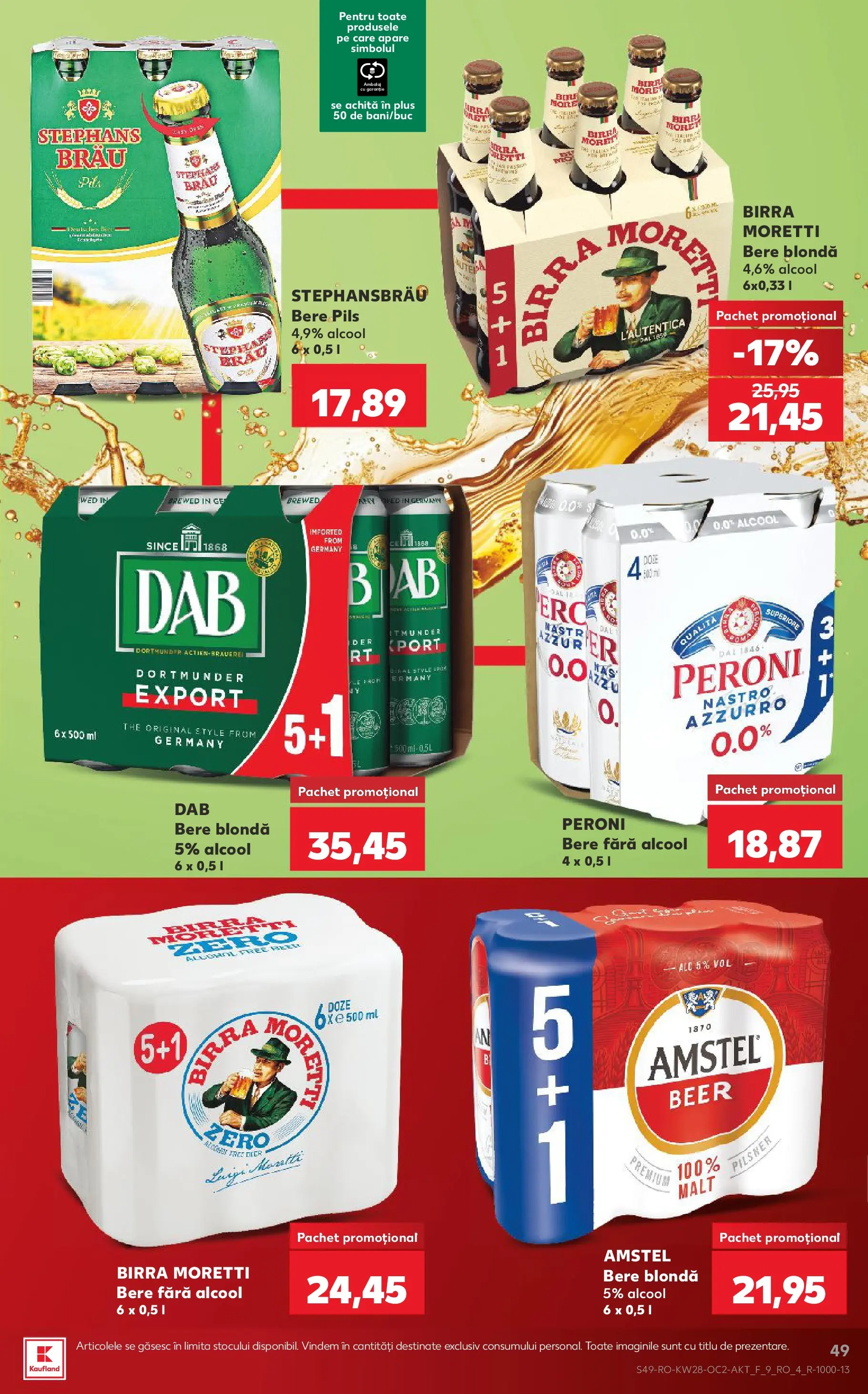 Kaufland Slatina 08.07.2026 - Revista si Oferta | Pagină: 49 | Produse: Delgeç, Bere